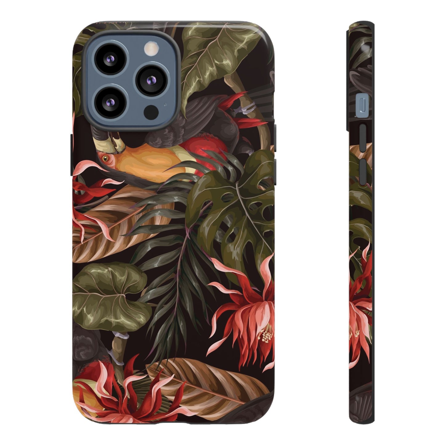 Tough Cases Phone Unique Floral Design with Bird