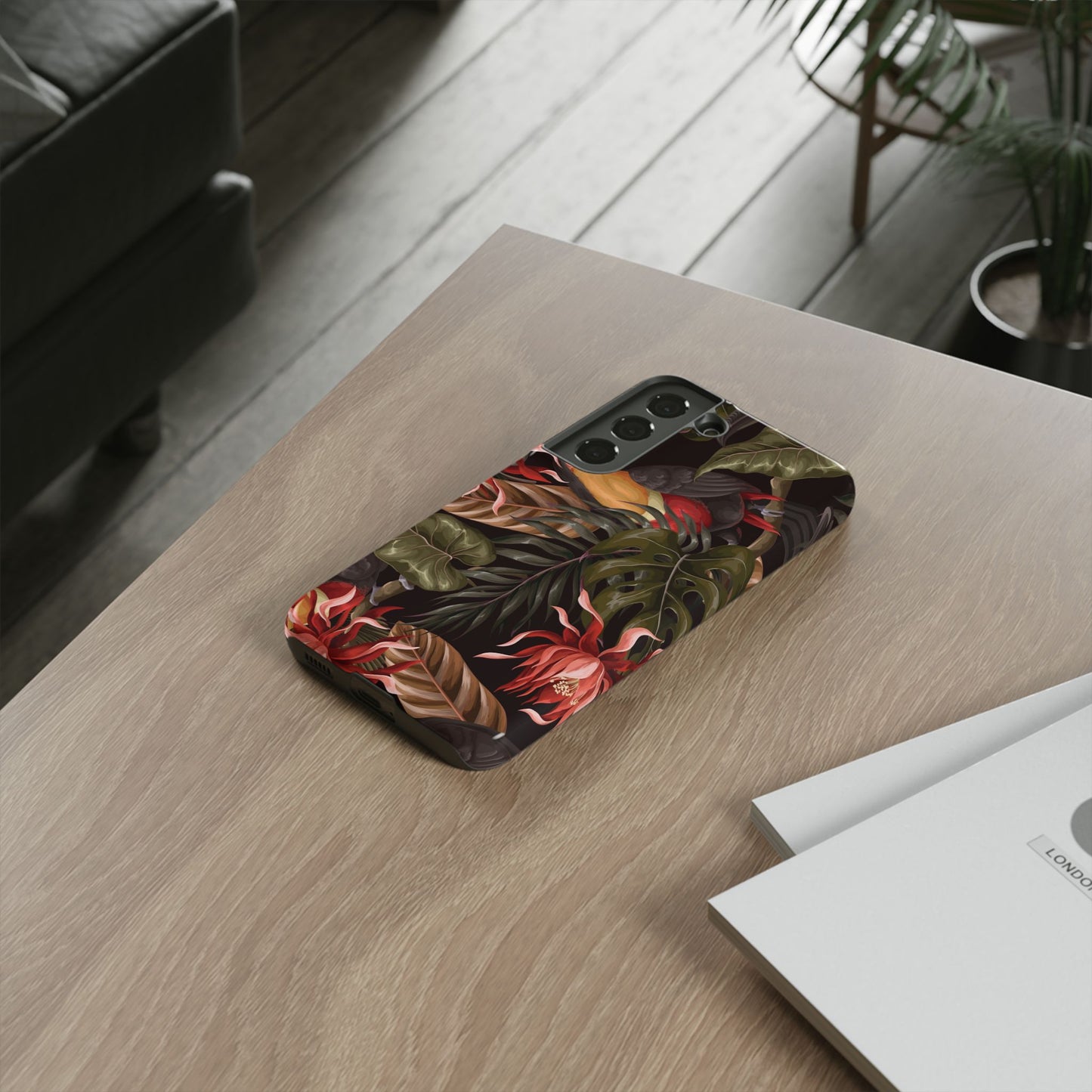 Tough Cases Phone Unique Floral Design with Bird