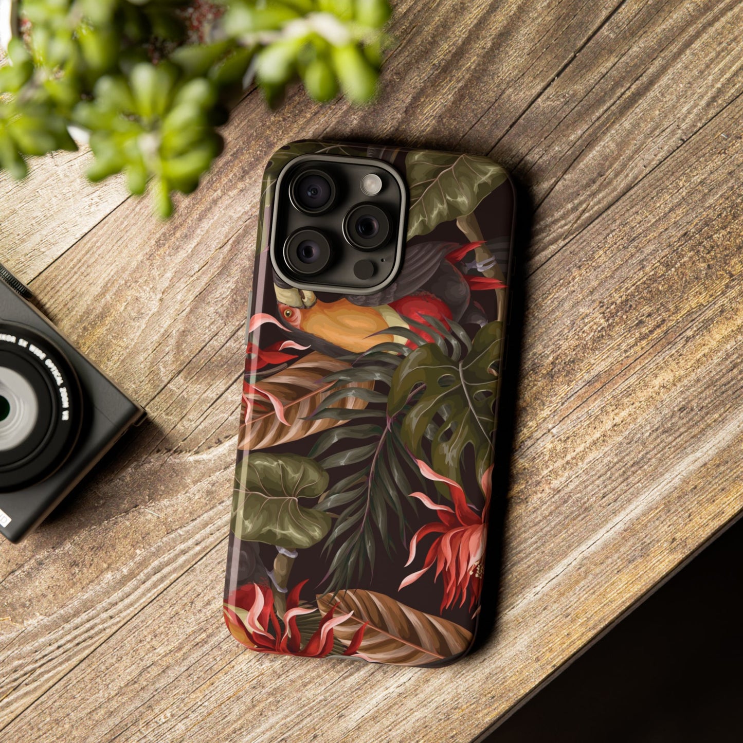Tough Cases Phone Unique Floral Design with Bird