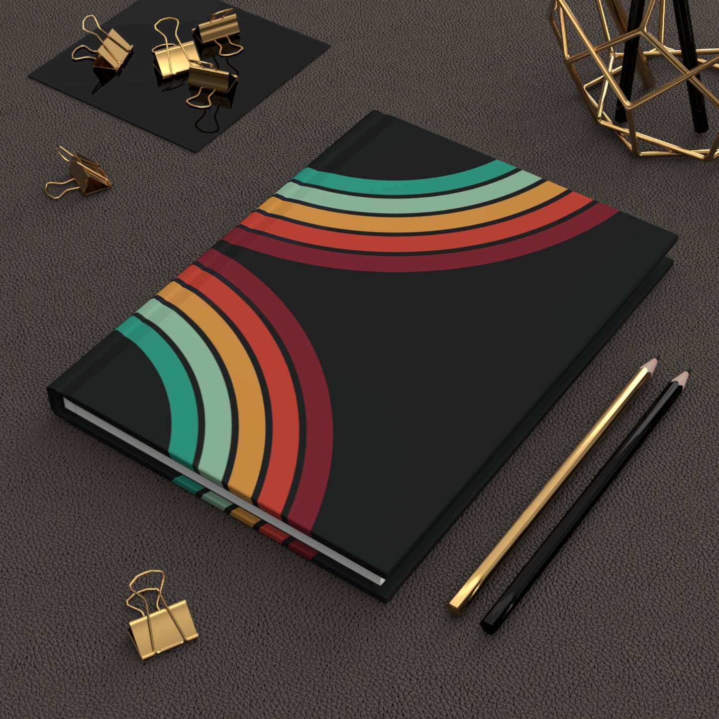 1970's Rainbow Hardcover Journal Matte