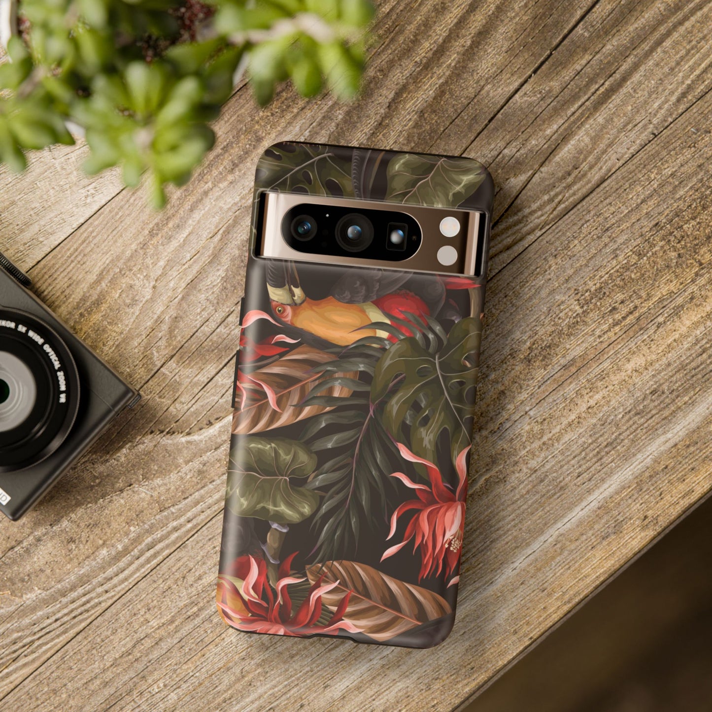 Tough Cases Phone Unique Floral Design with Bird