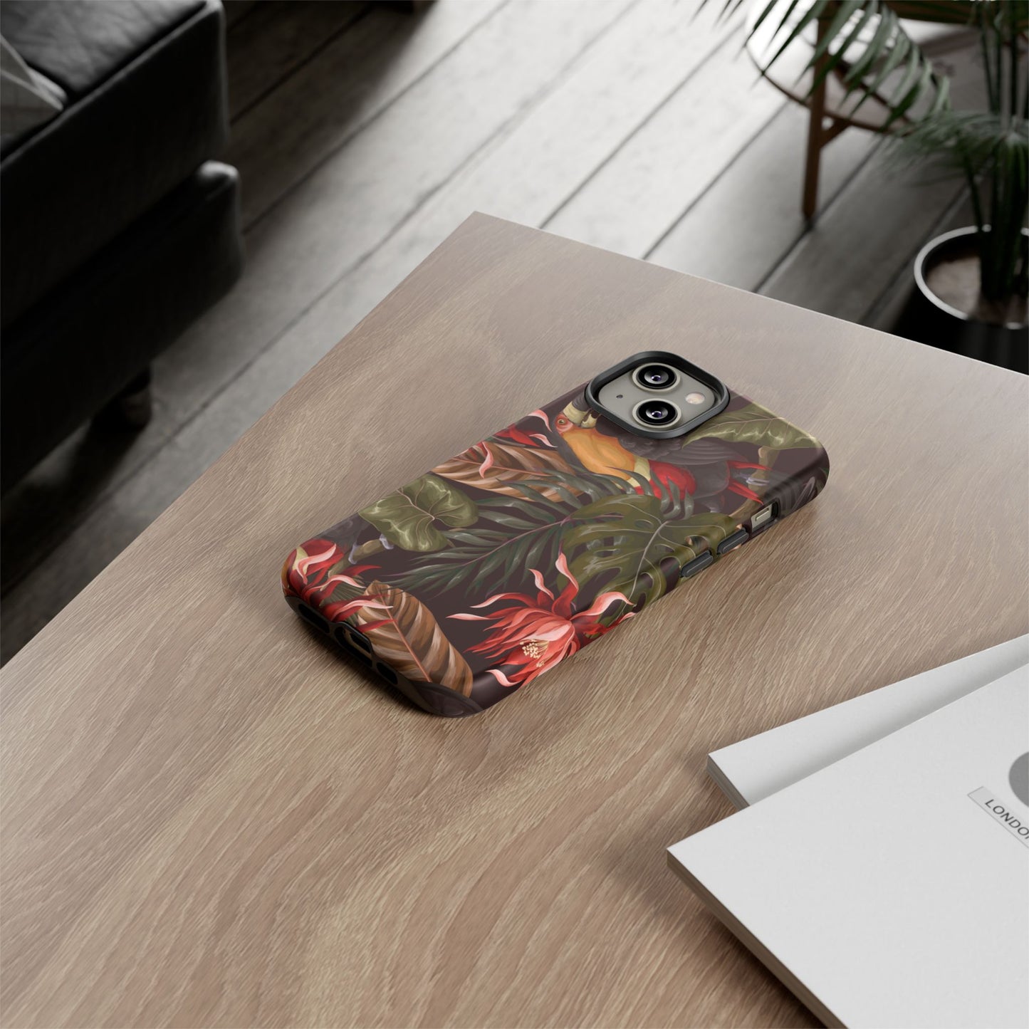 Tough Cases Phone Unique Floral Design with Bird
