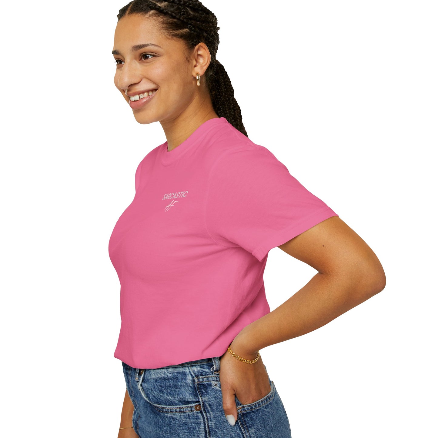 Sarcastic AF Unisex Garment-Dyed T-shirt Dark Colors