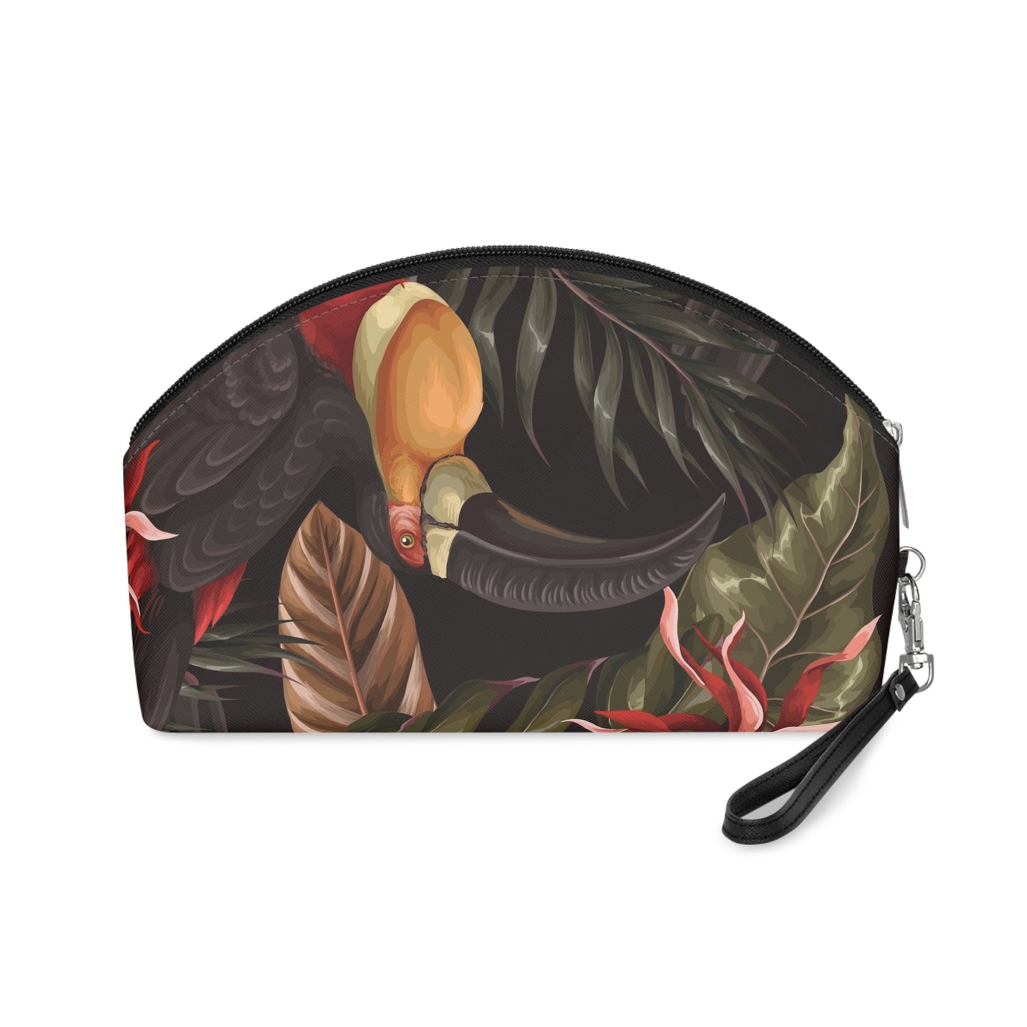 Makeup Bag Unique Floral Design with Bird