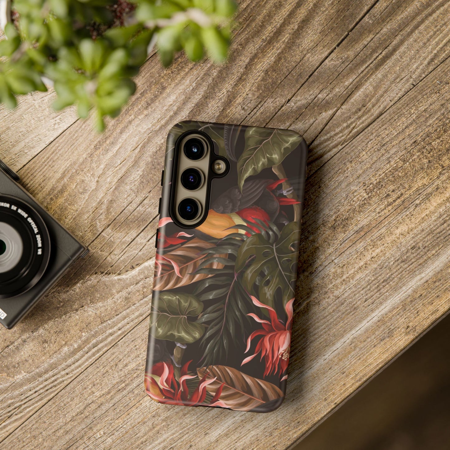 Tough Cases Phone Unique Floral Design with Bird