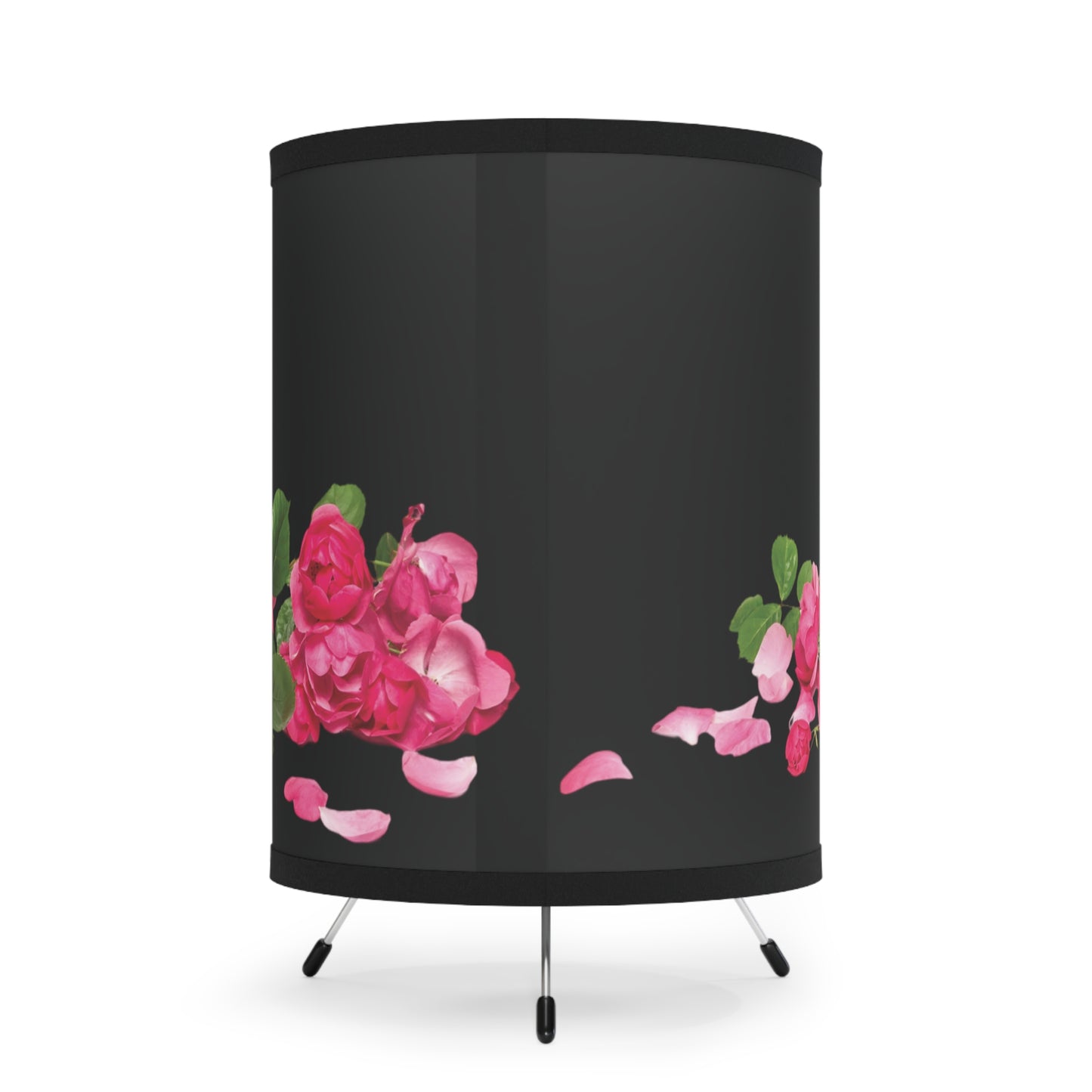 Roses on the Ground Tripod Lamp with High-Res Printed Shade, US\CA plug