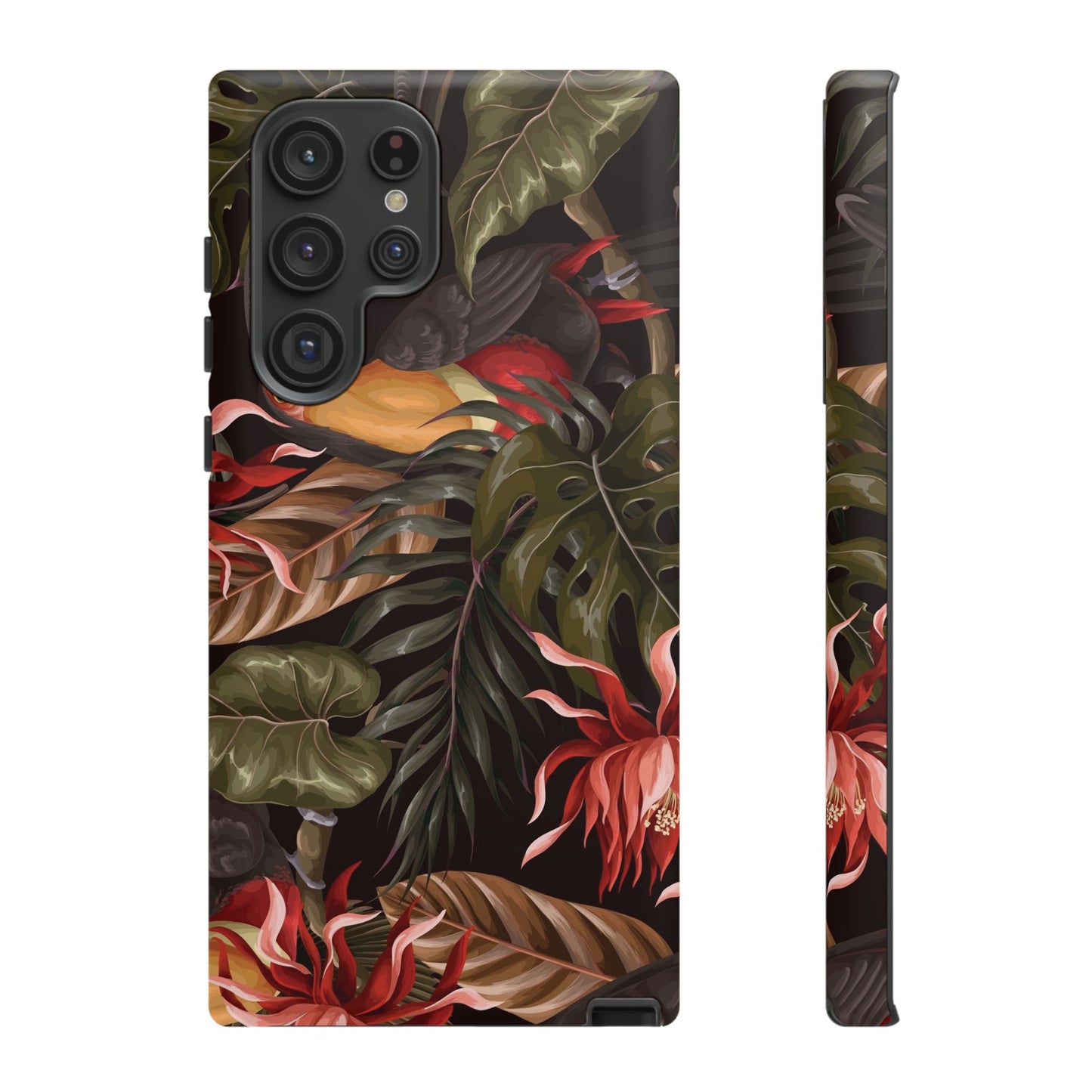 Tough Cases Phone Unique Floral Design with Bird