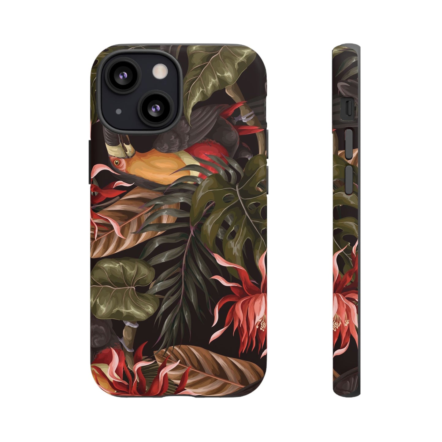 Tough Cases Phone Unique Floral Design with Bird