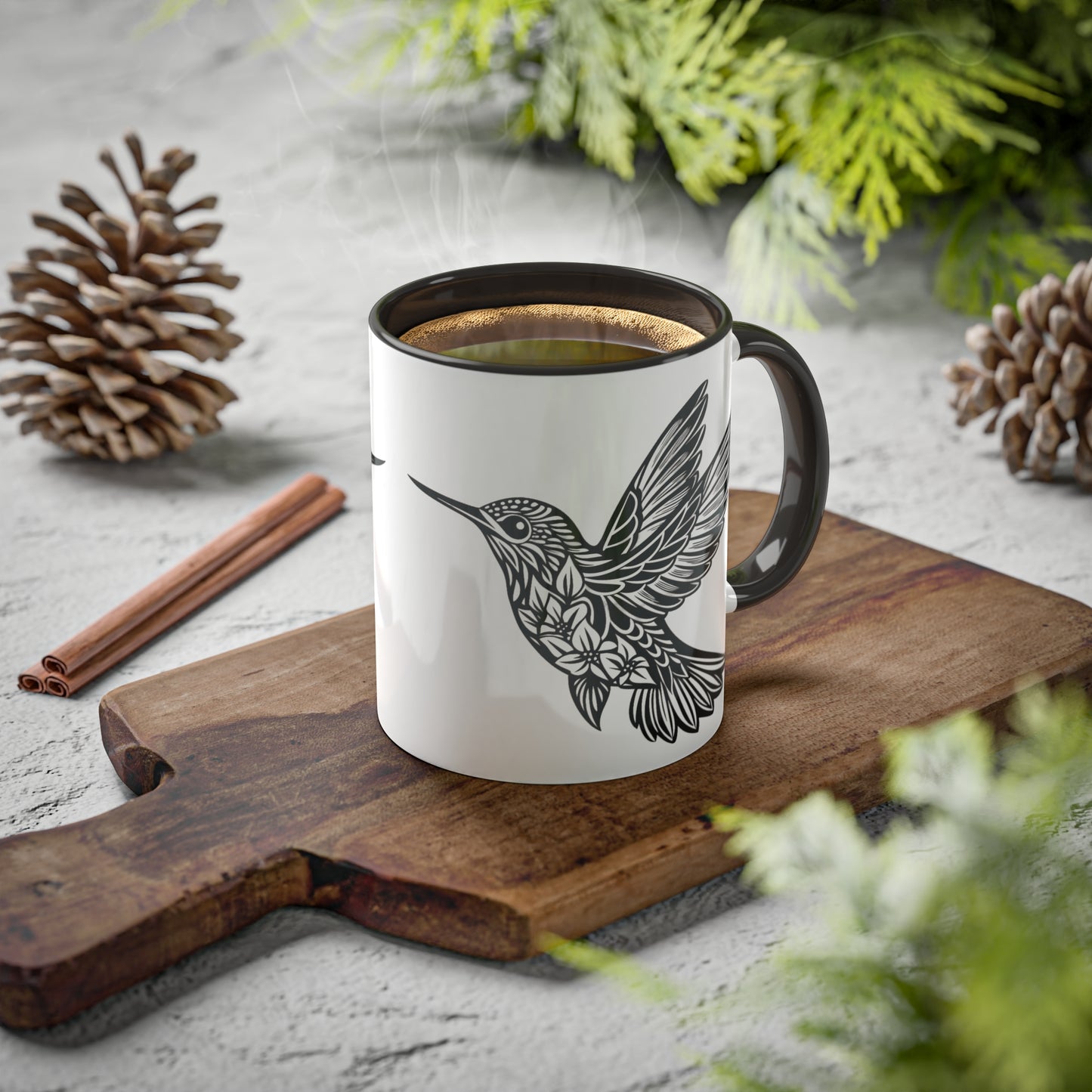 Mug - Hummingbird Lover 11oz Pink or Black Gift Office Accessory