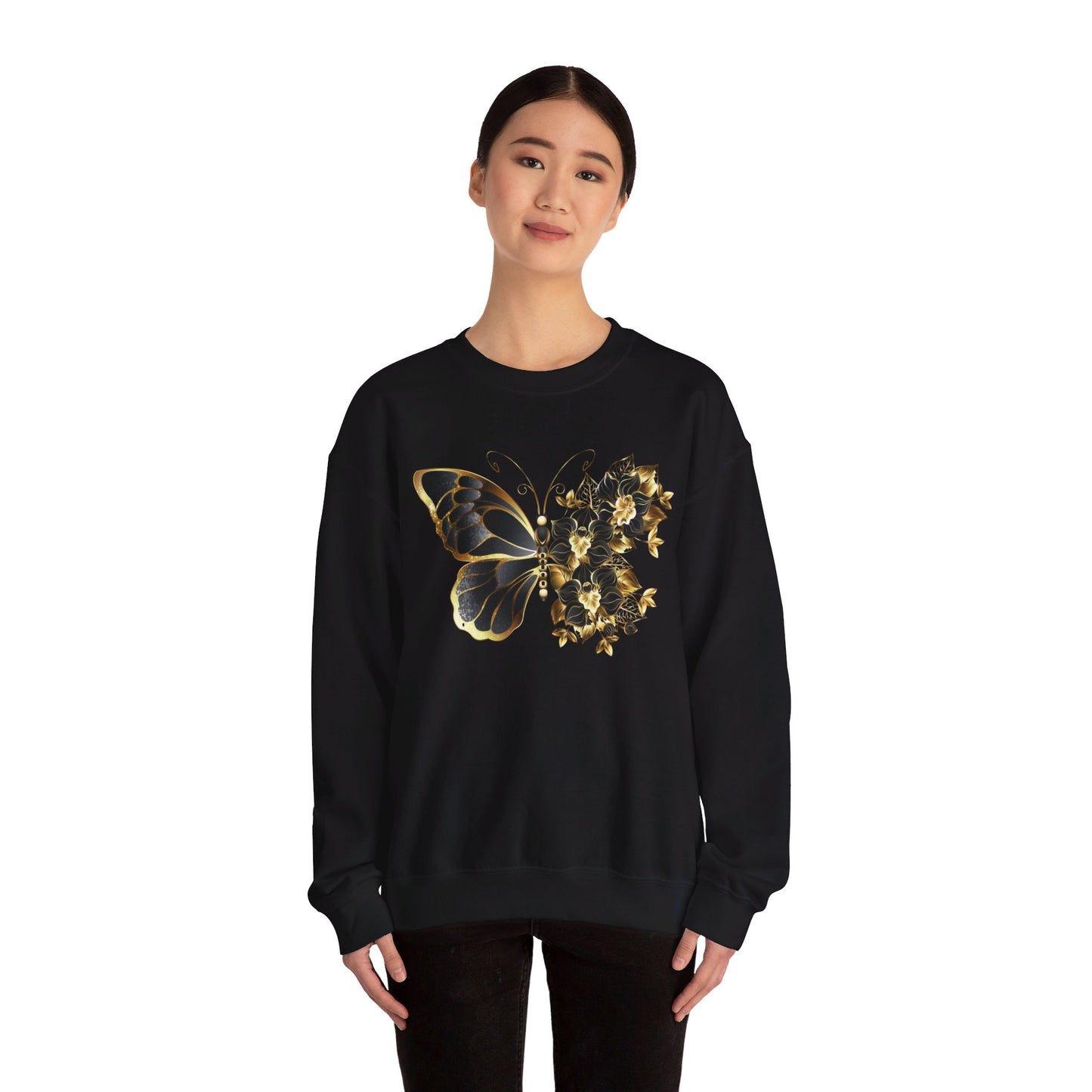 Butterflower Unisex Heavy Blend™ Crewneck Sweatshirt