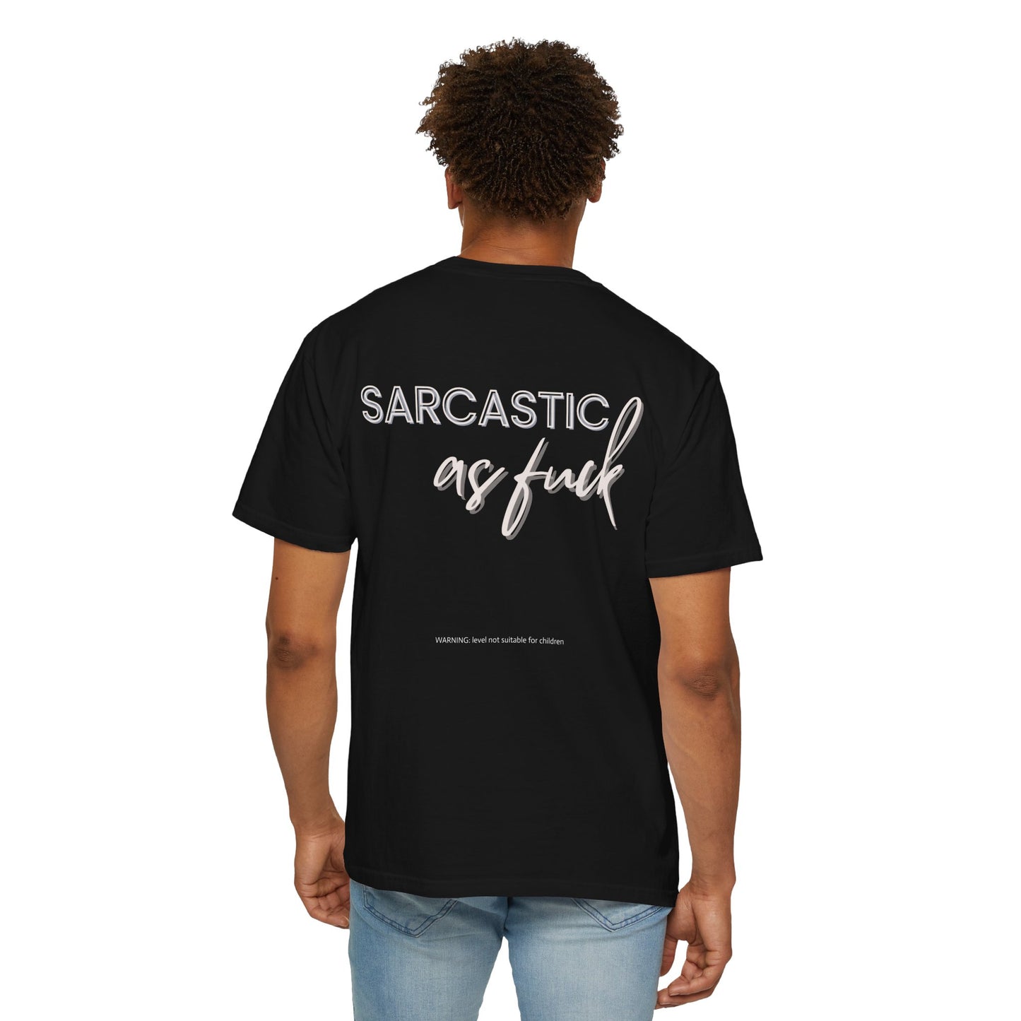 Sarcastic AF Unisex Garment-Dyed T-shirt Dark Colors