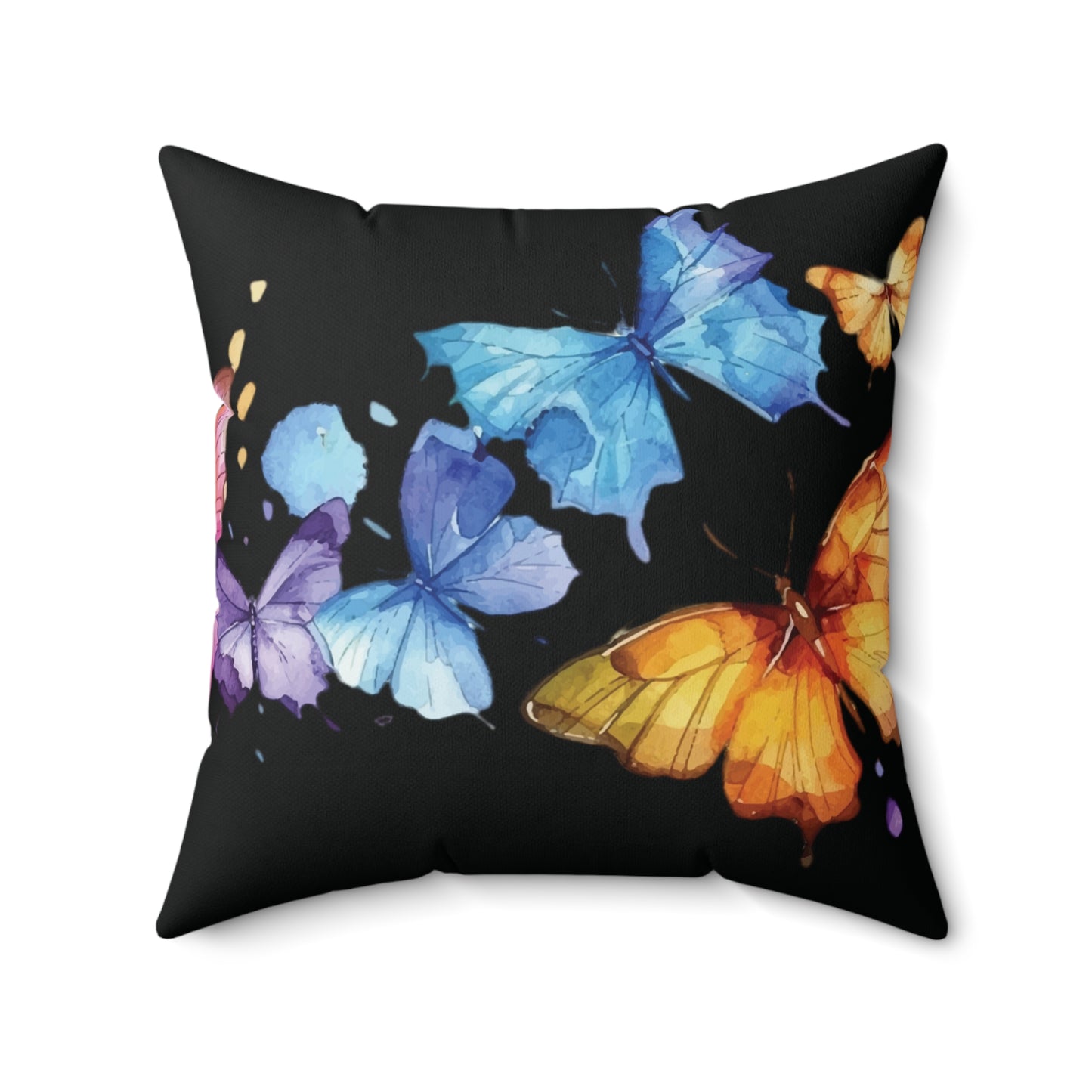 Butterflies and Beauty Spun Polyester Square Pillow