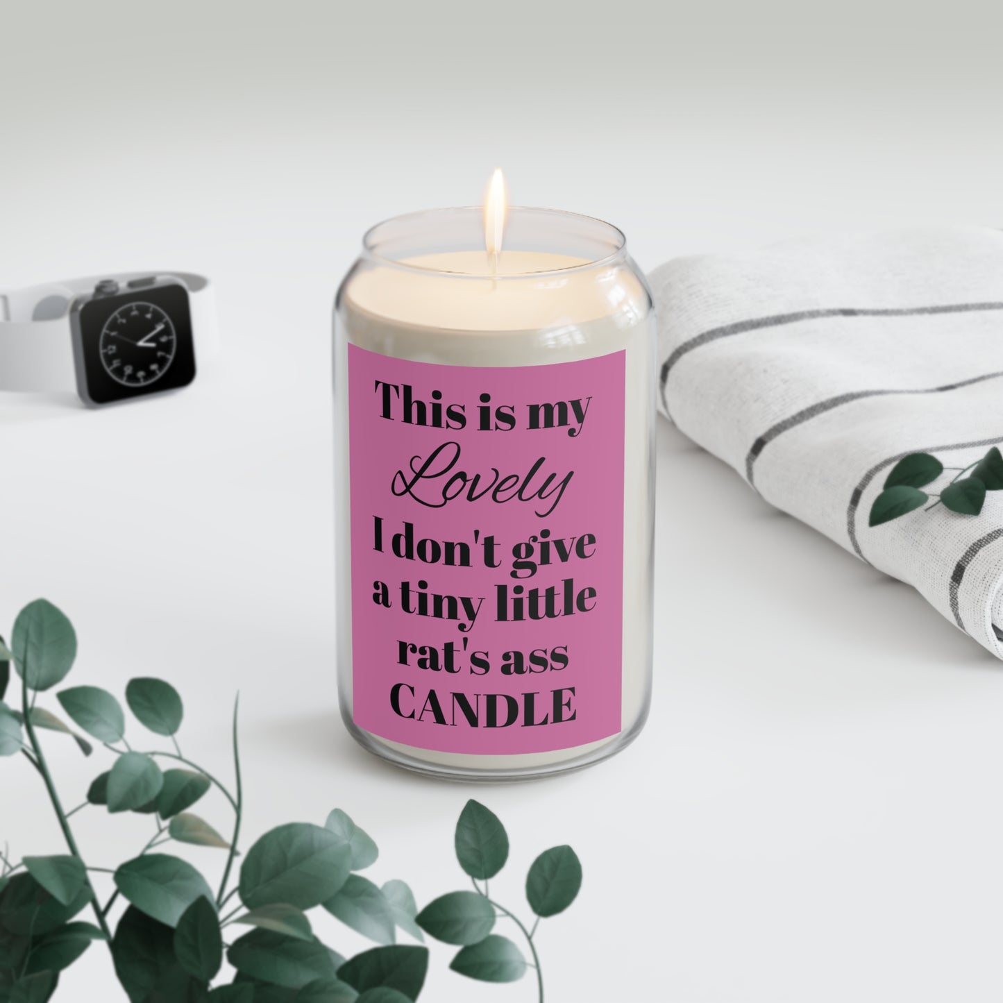 I Don't Give a Tiny Little Rat's Ass Scented Candle, 13.75oz