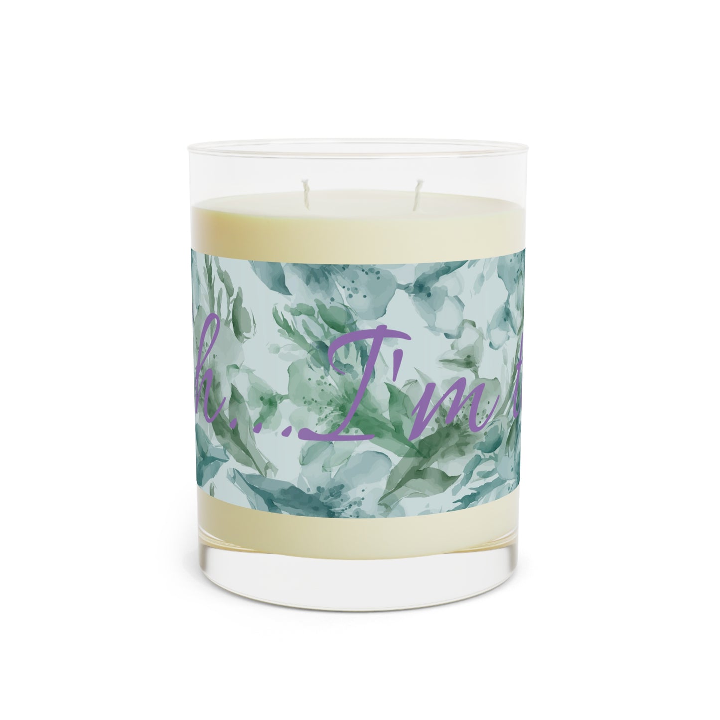 Shhh I'm Tired Scented Candle - Full Glass, 11oz