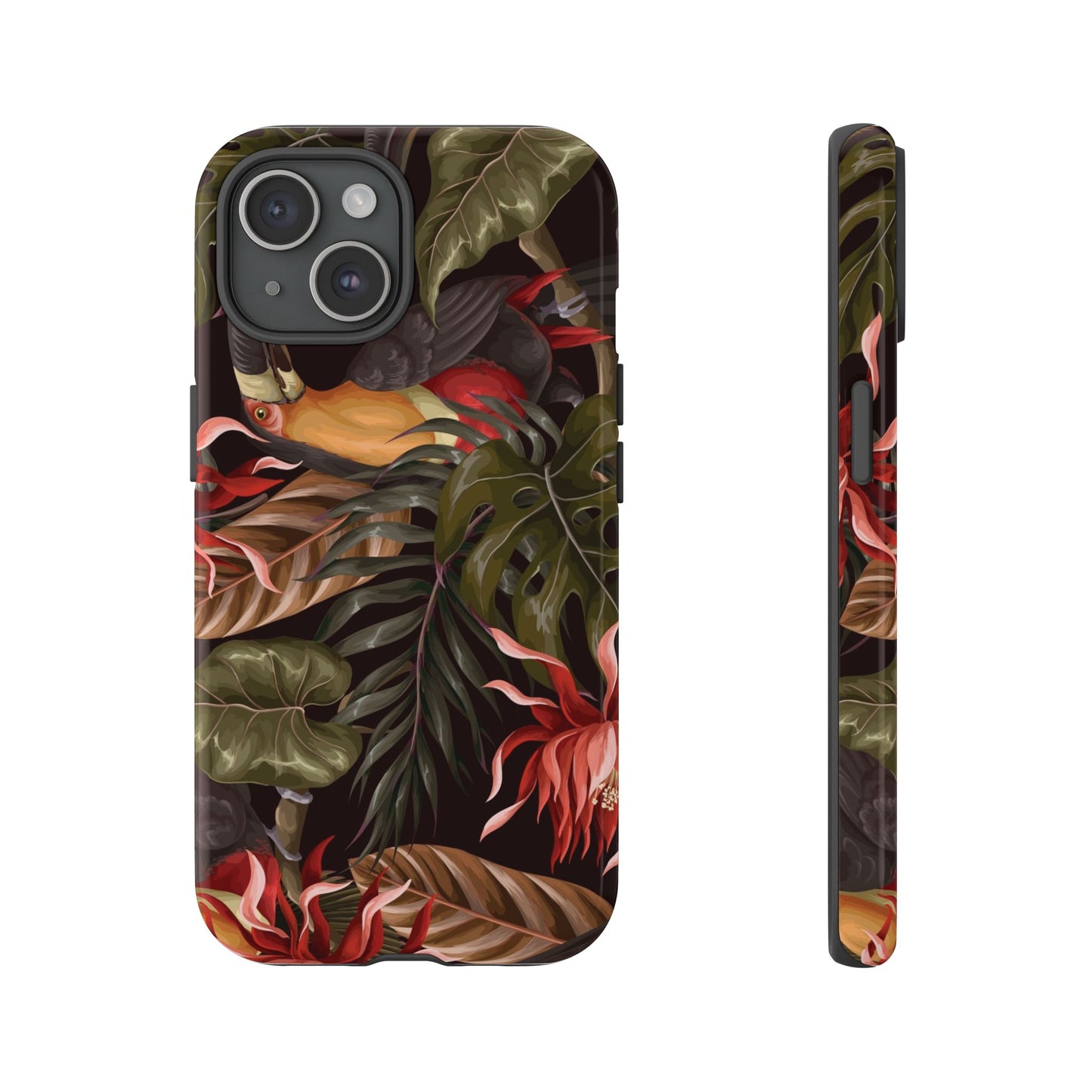 Tough Cases Phone Unique Floral Design with Bird