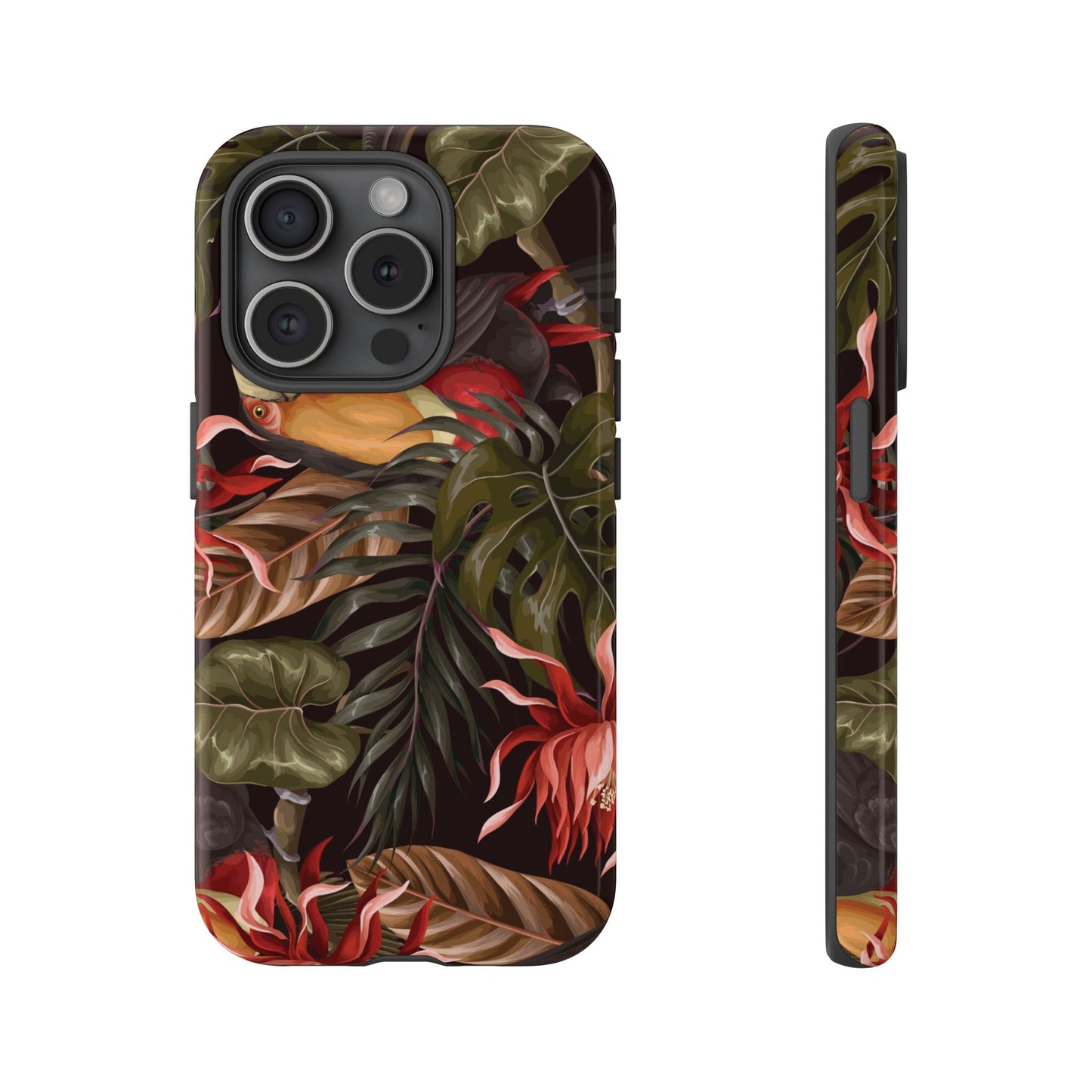 Tough Cases Phone Unique Floral Design with Bird
