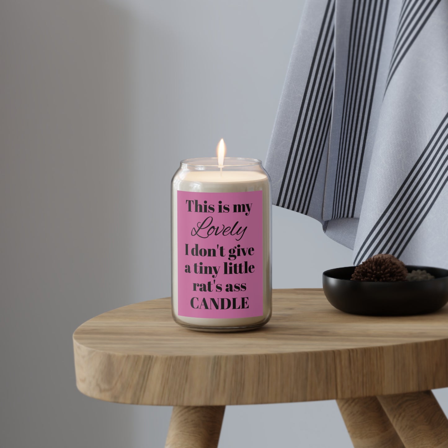 I Don't Give a Tiny Little Rat's Ass Scented Candle, 13.75oz