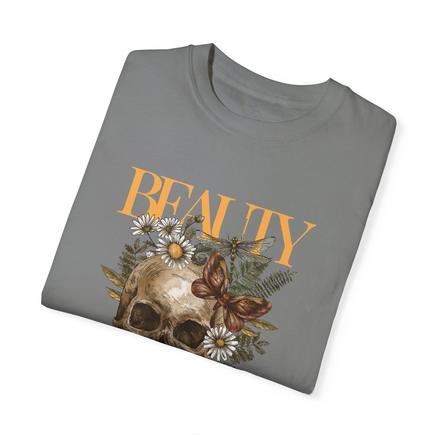 Skull Graphic Tee-Beauty Comes From Within