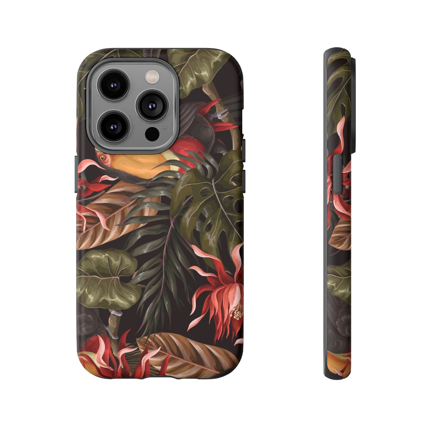 Tough Cases Phone Unique Floral Design with Bird