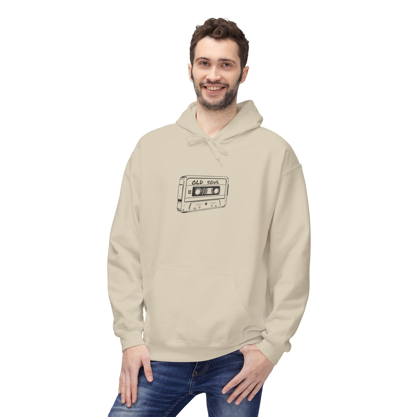 Cassette Tape Unisex Hoodie 'Old Soul' Gift for Her/Him