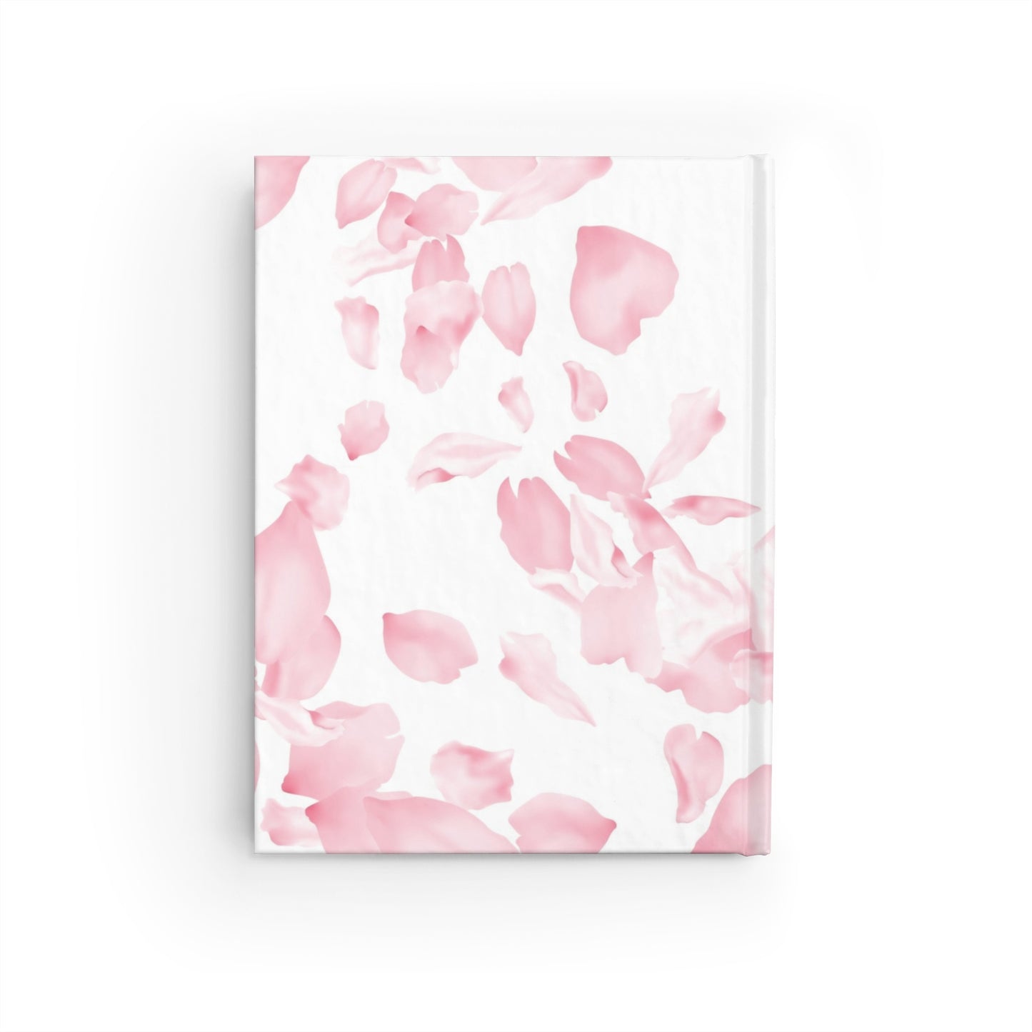 Pink Rose Petals Journal - Ruled Line
