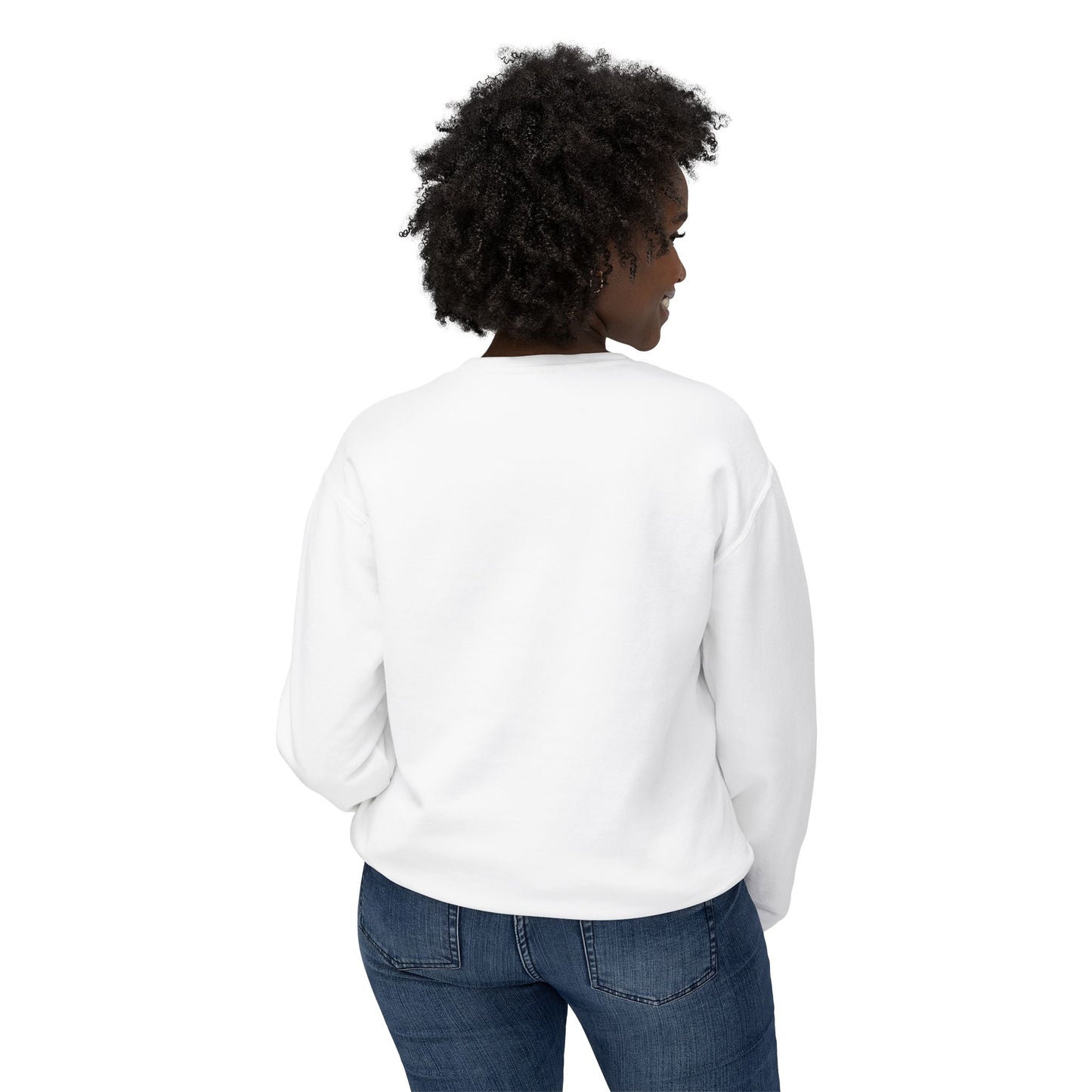 Vintage Unisex Lightweight Crewneck Cotton Sweatshirt "The Beauty of Power"
