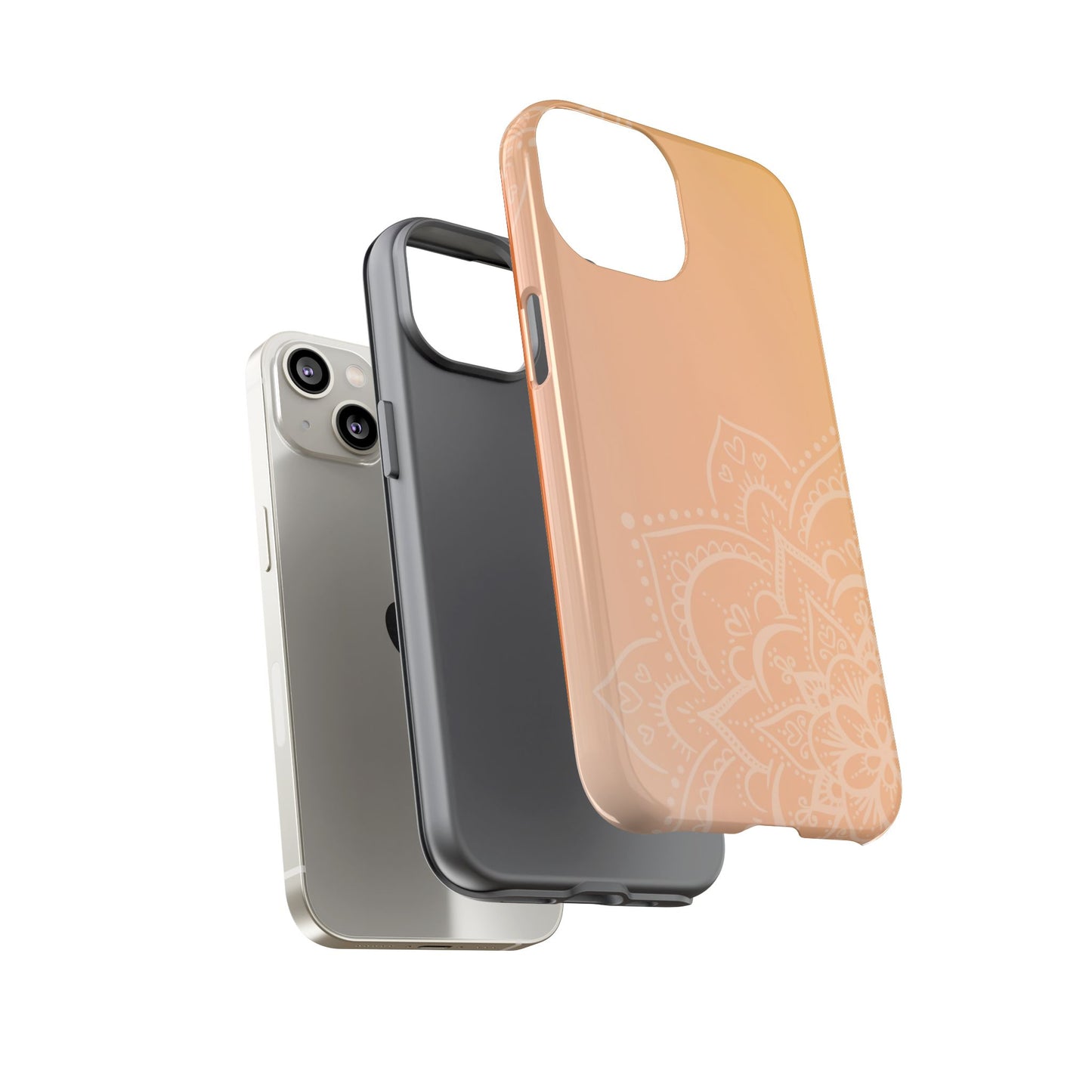 Mandala Peach Tough Cases