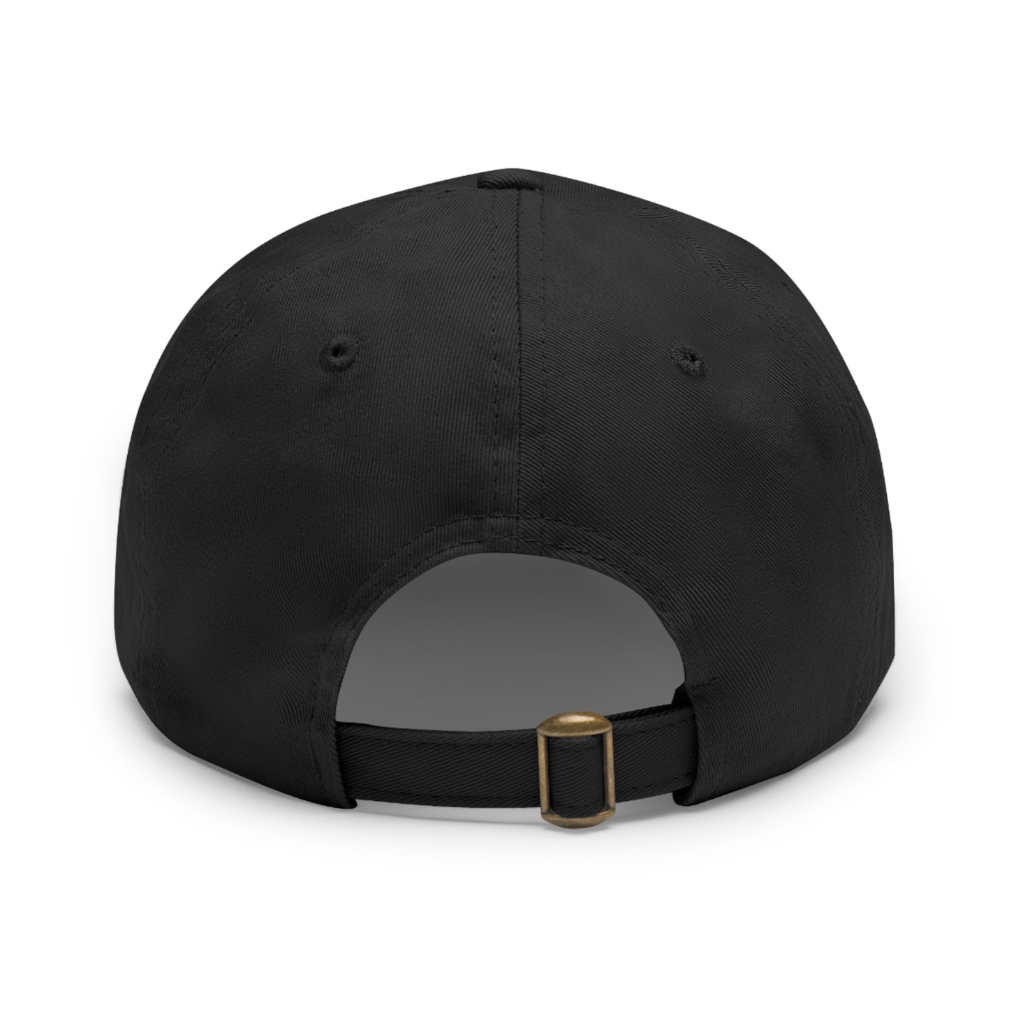 I'm Glad You Stayed Dad Hat with Leather Patch Orange Design