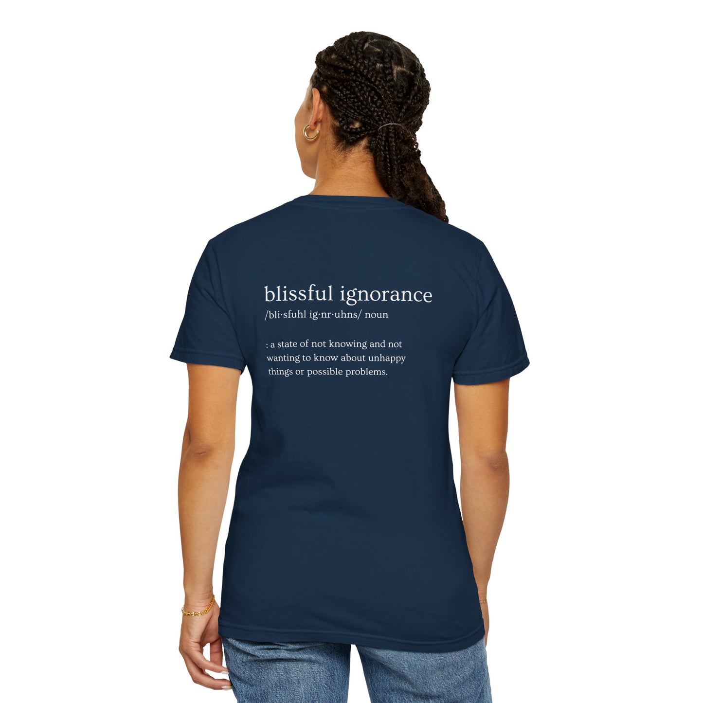 Educate Yourself on Blissful Ignorance Cotton T-shirt