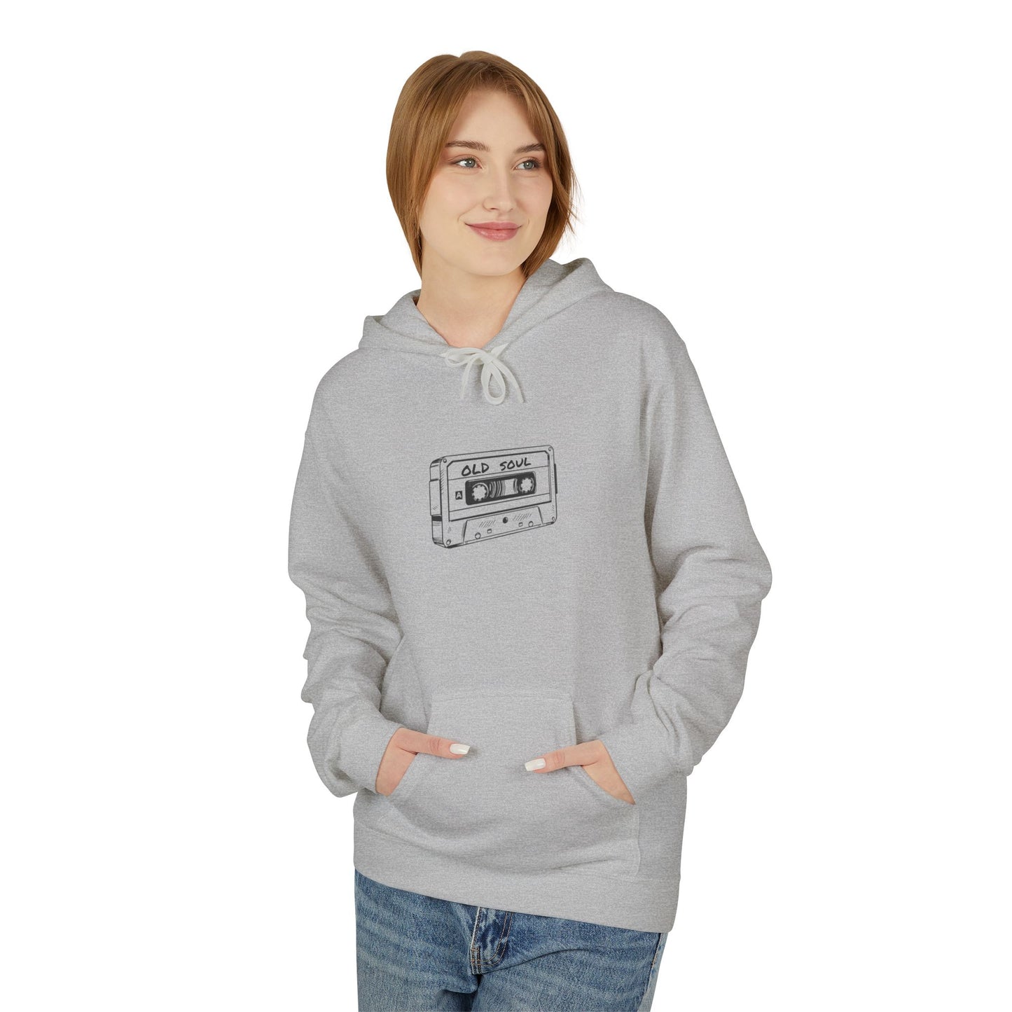 Cassette Tape Unisex Hoodie 'Old Soul' Gift for Her/Him