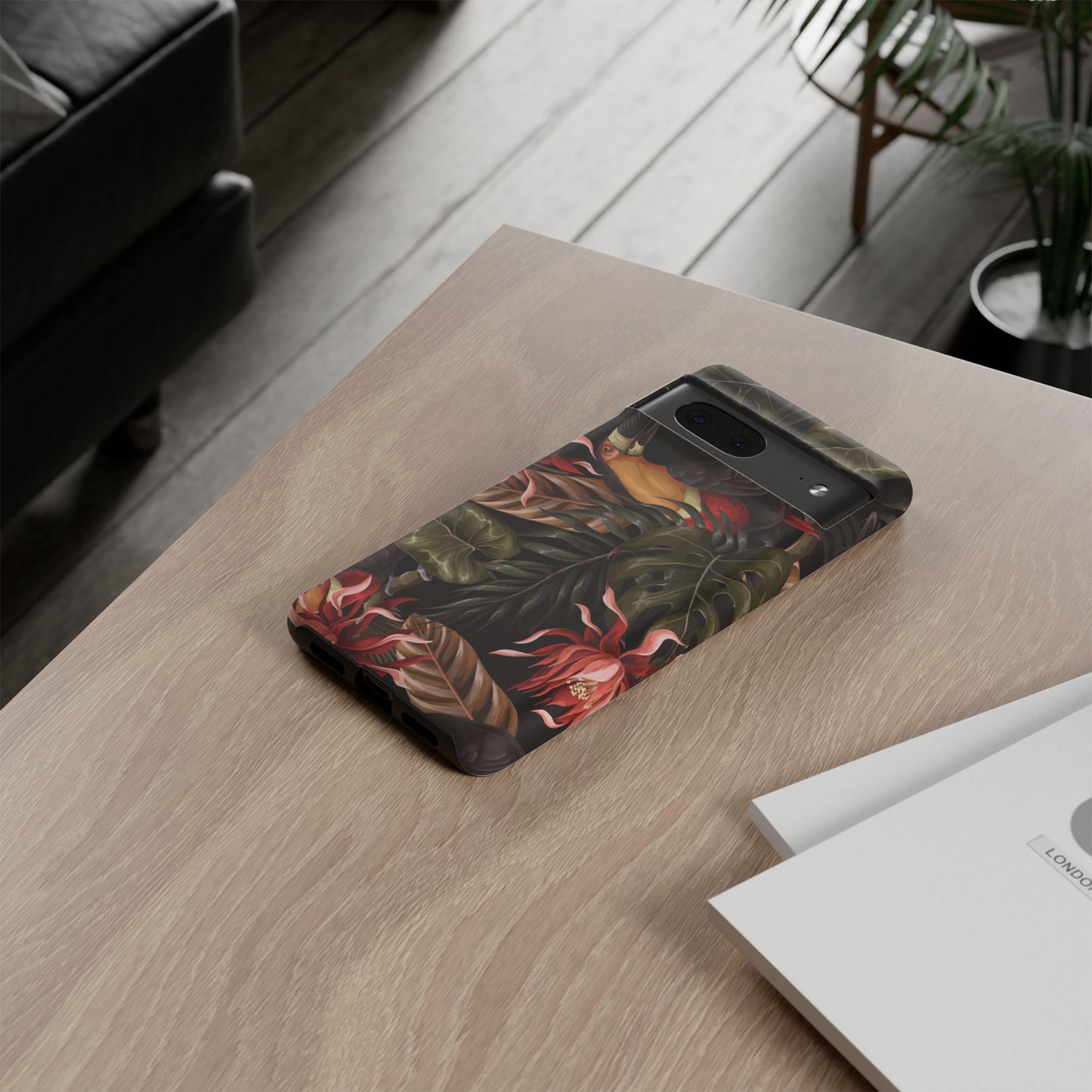 Tough Cases Phone Unique Floral Design with Bird
