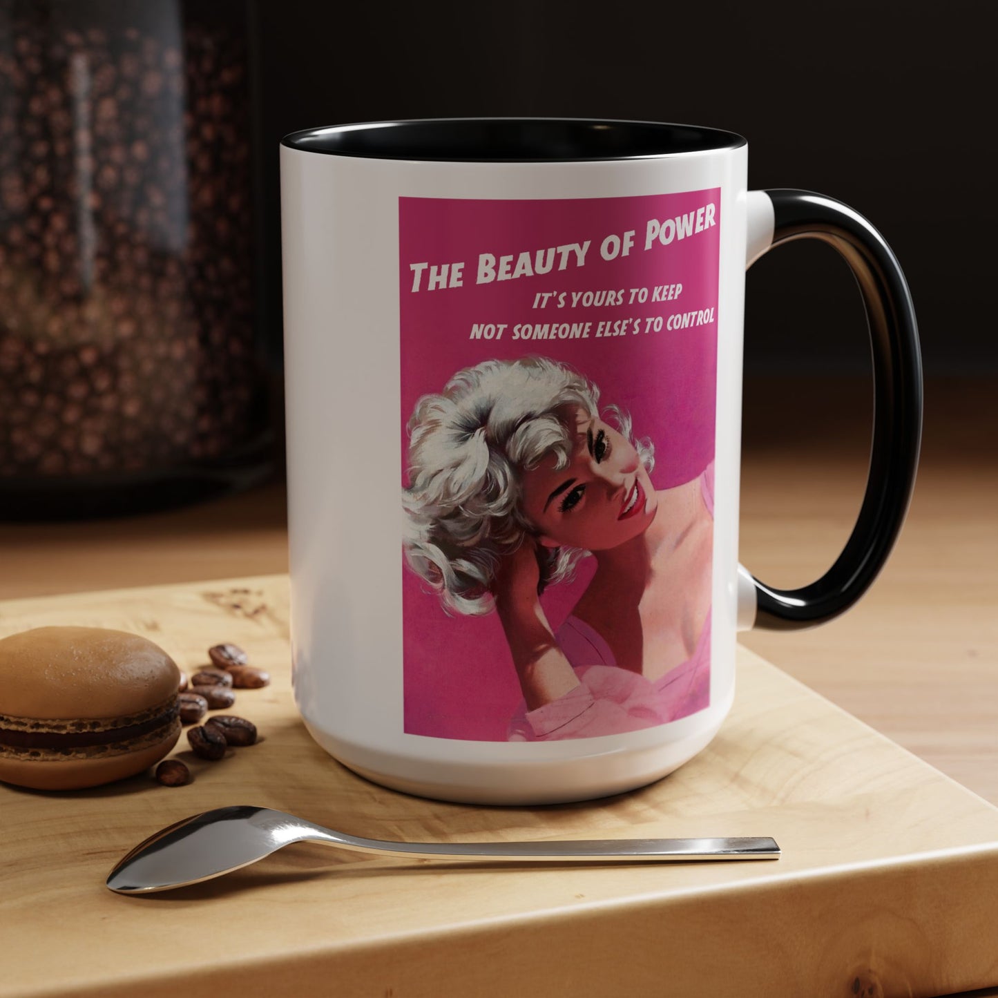 Vintage Accent Coffee Mug, "The Beauty of Power" (15oz)