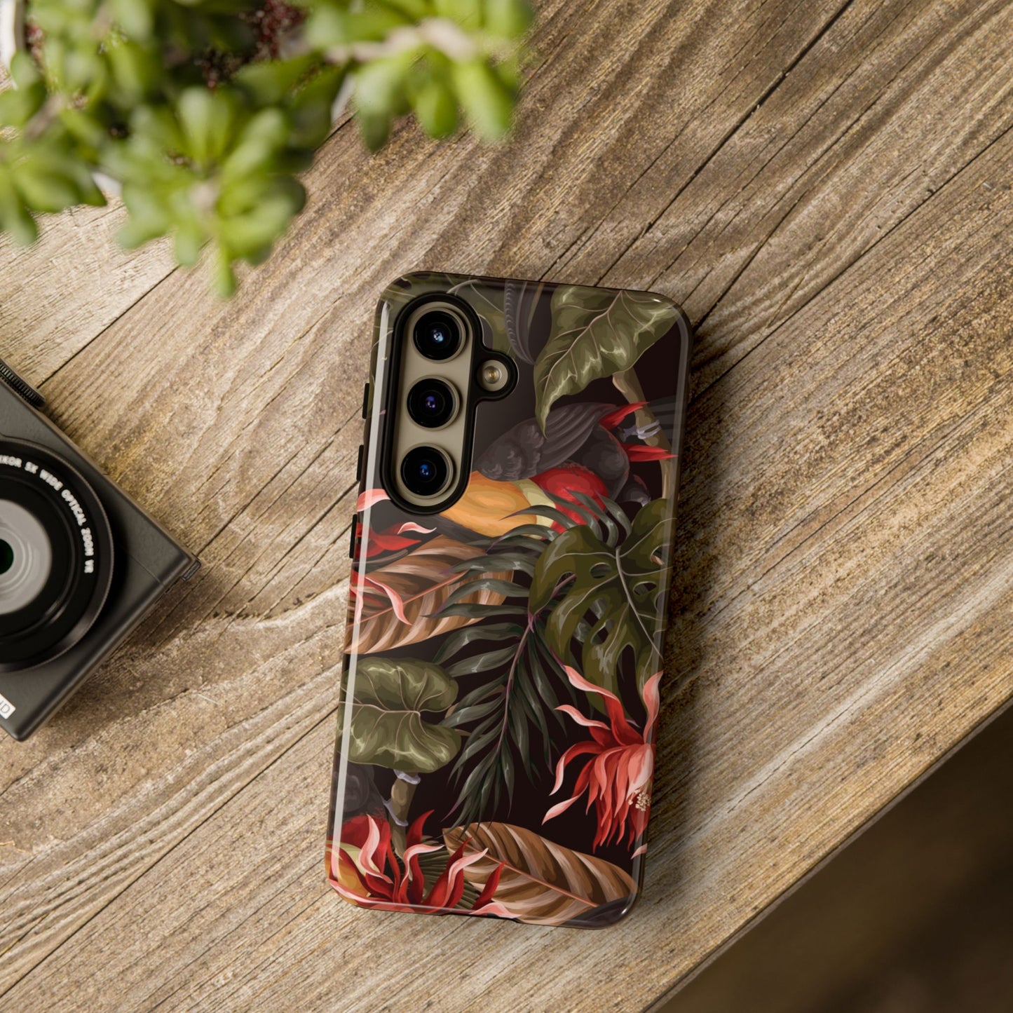 Tough Cases Phone Unique Floral Design with Bird
