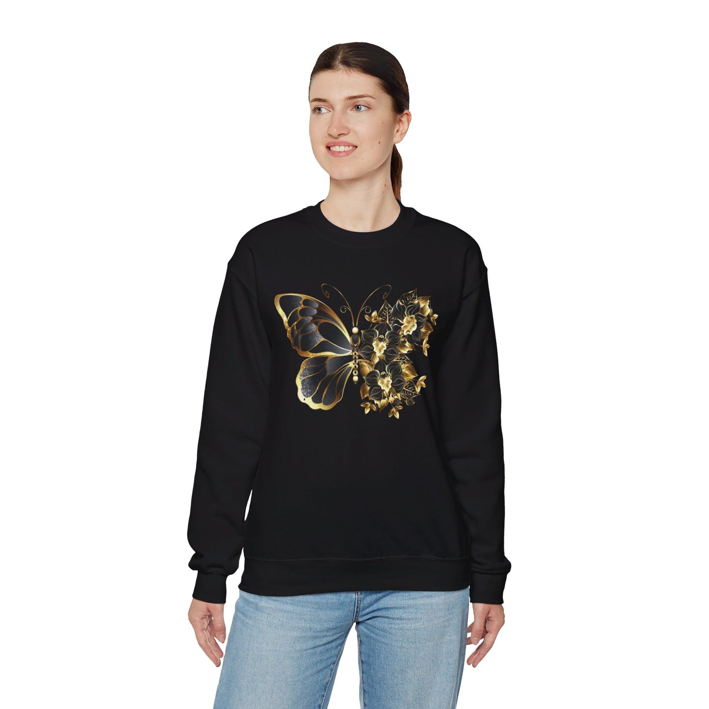 Butterflower Unisex Heavy Blend™ Crewneck Sweatshirt