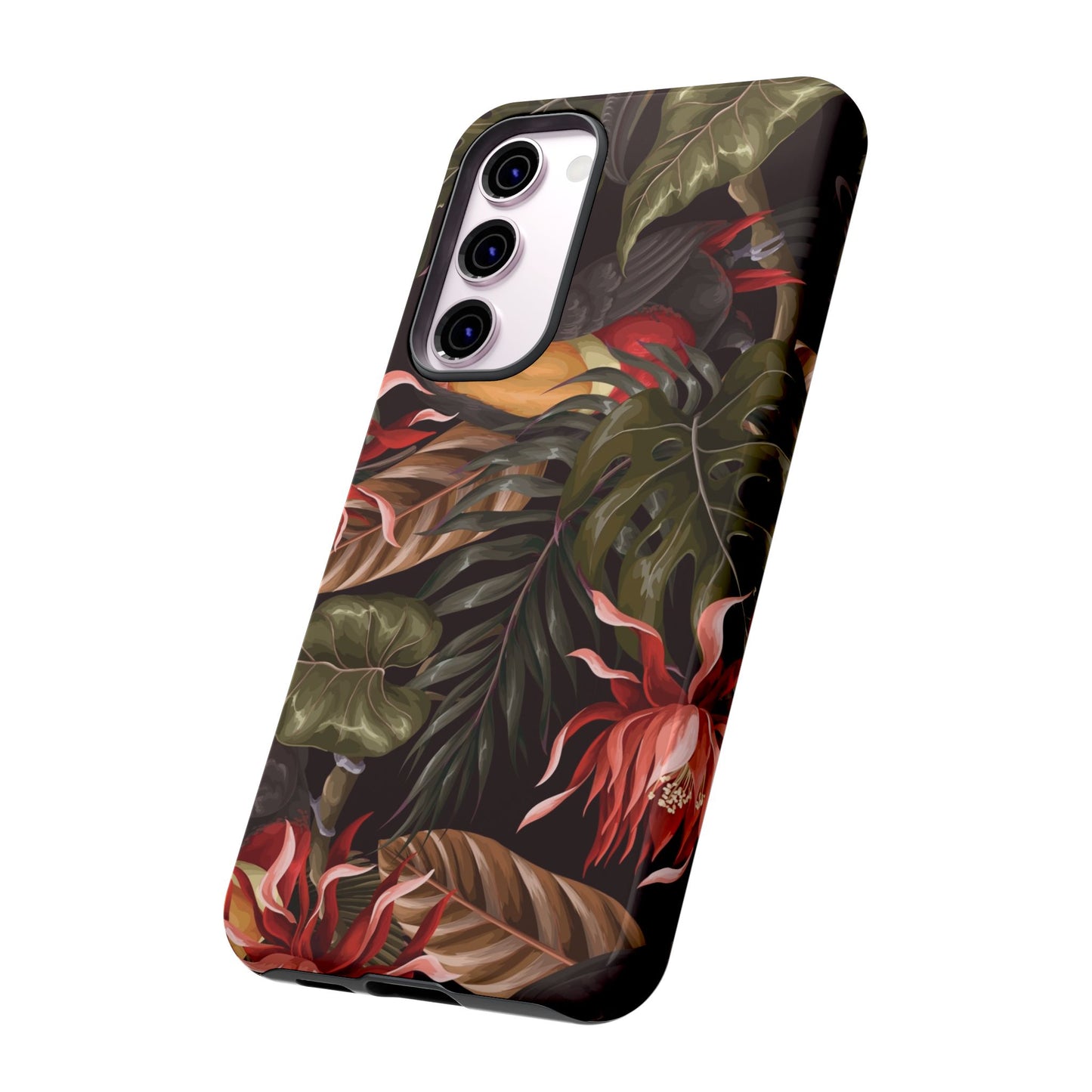 Tough Cases Phone Unique Floral Design with Bird
