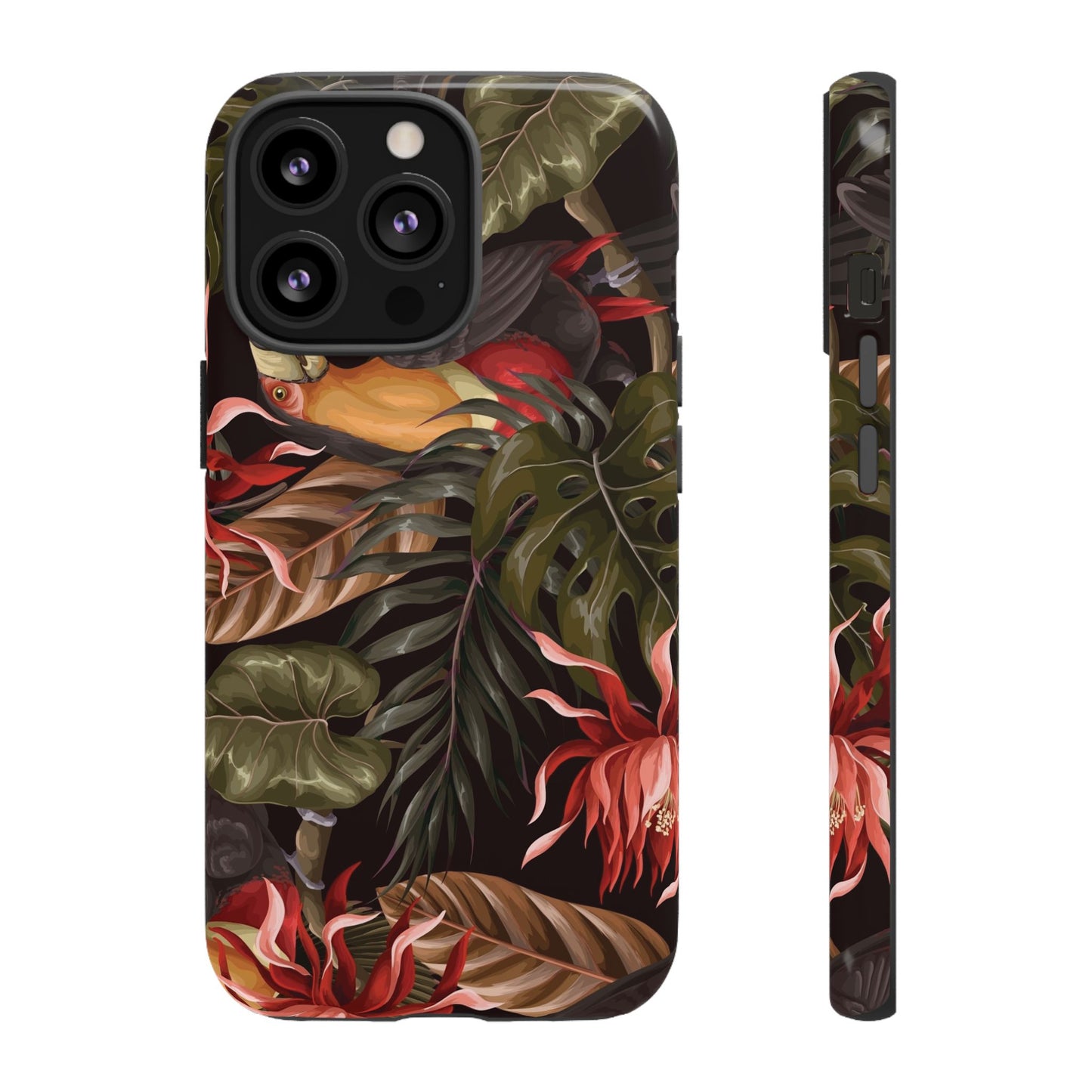 Tough Cases Phone Unique Floral Design with Bird