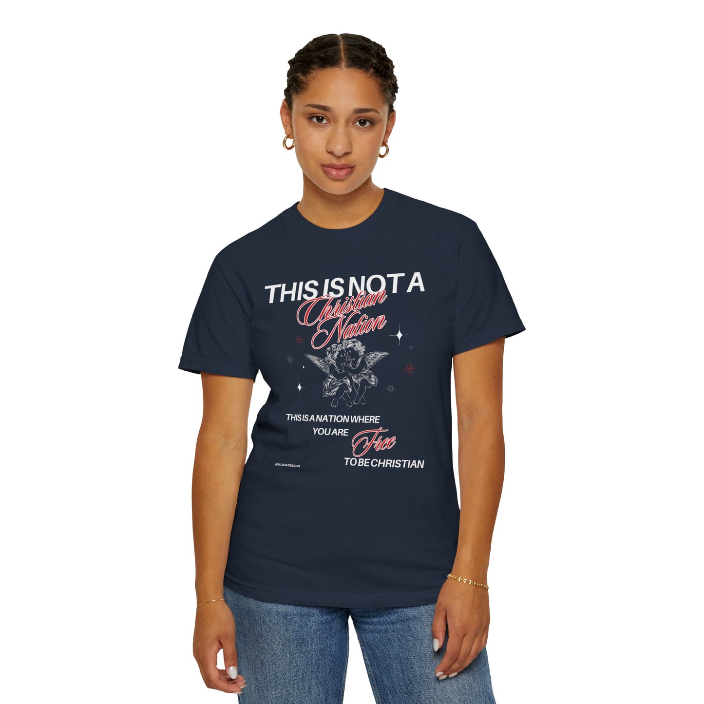 This is Not a Christian Nation Unisex Garment-Dyed T-shirt Dark Colors