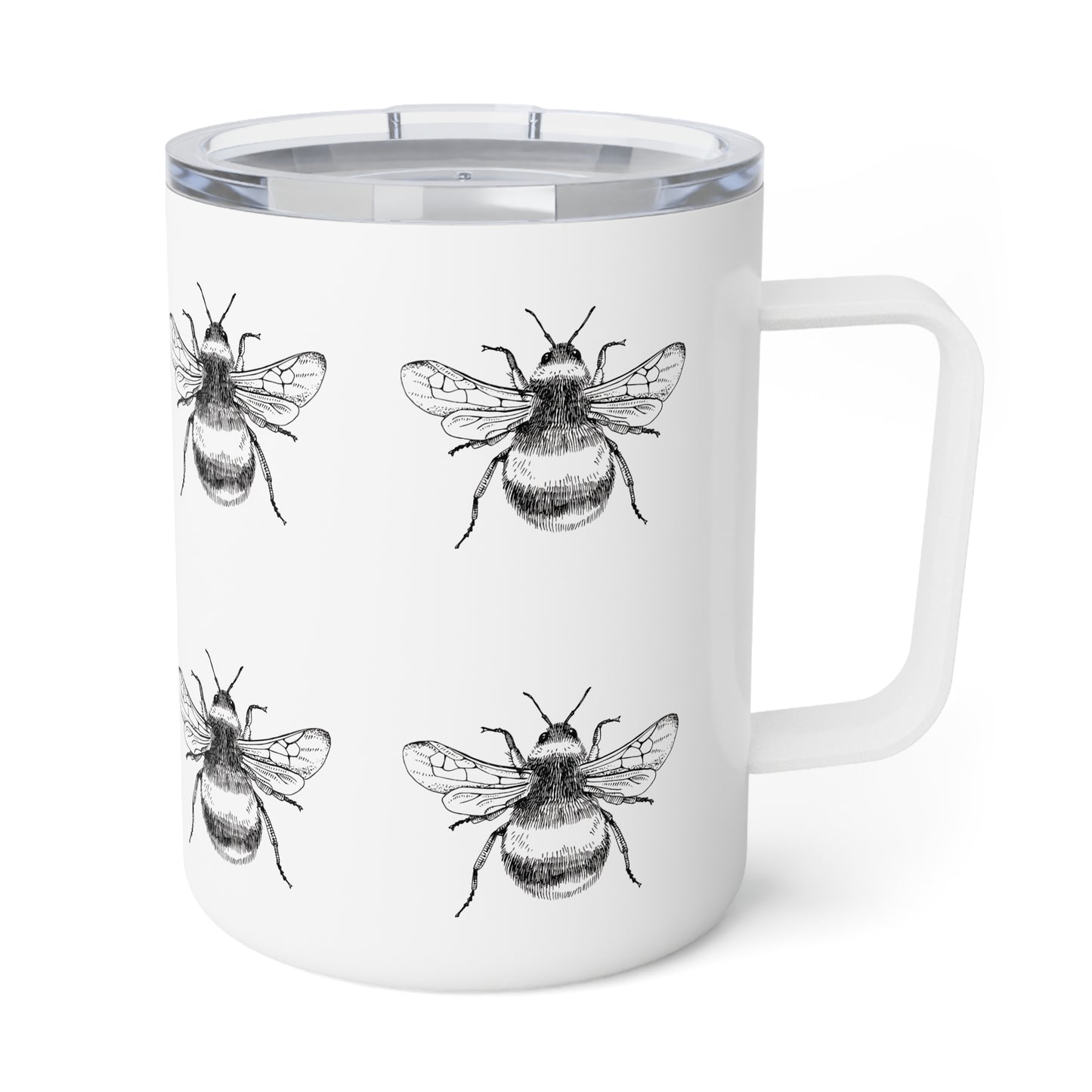 Basically Bumblebees Insulated Coffee Mug, 10oz