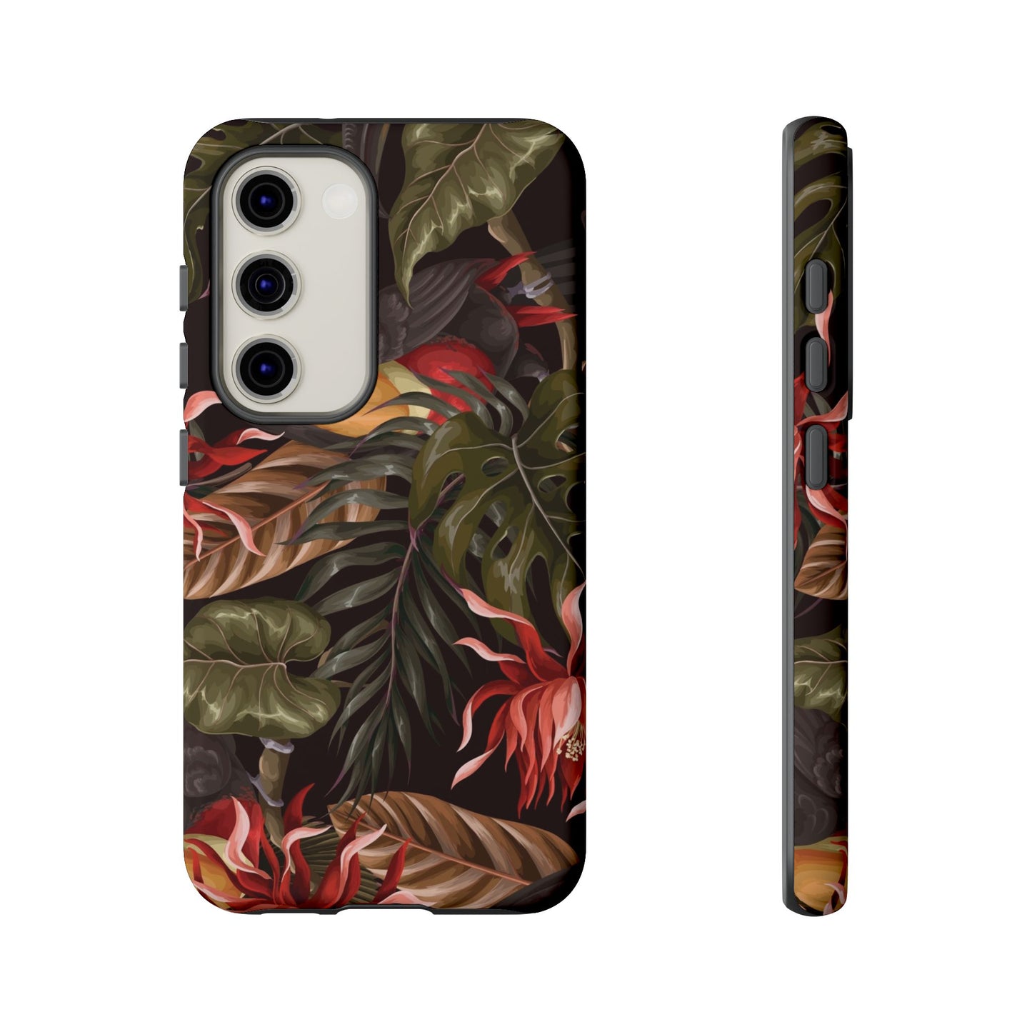 Tough Cases Phone Unique Floral Design with Bird
