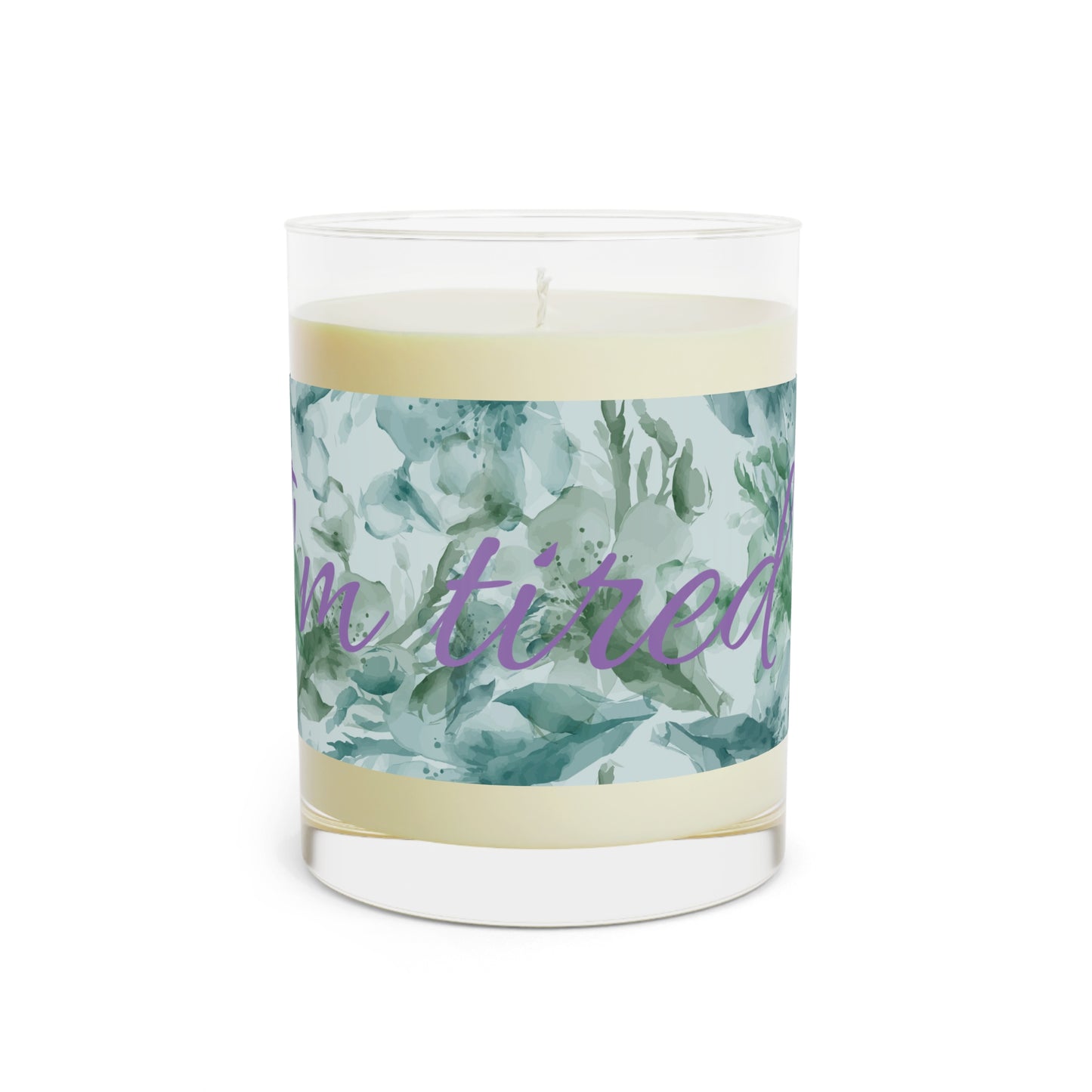Shhh I'm Tired Scented Candle - Full Glass, 11oz