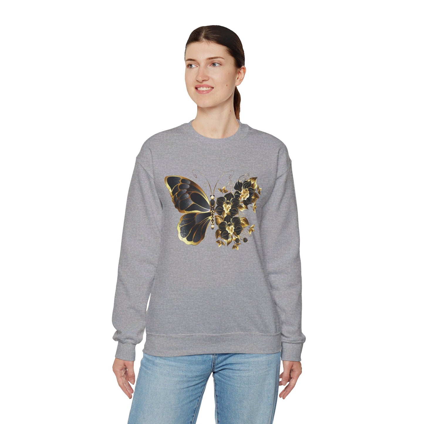 Butterflower Unisex Heavy Blend™ Crewneck Sweatshirt