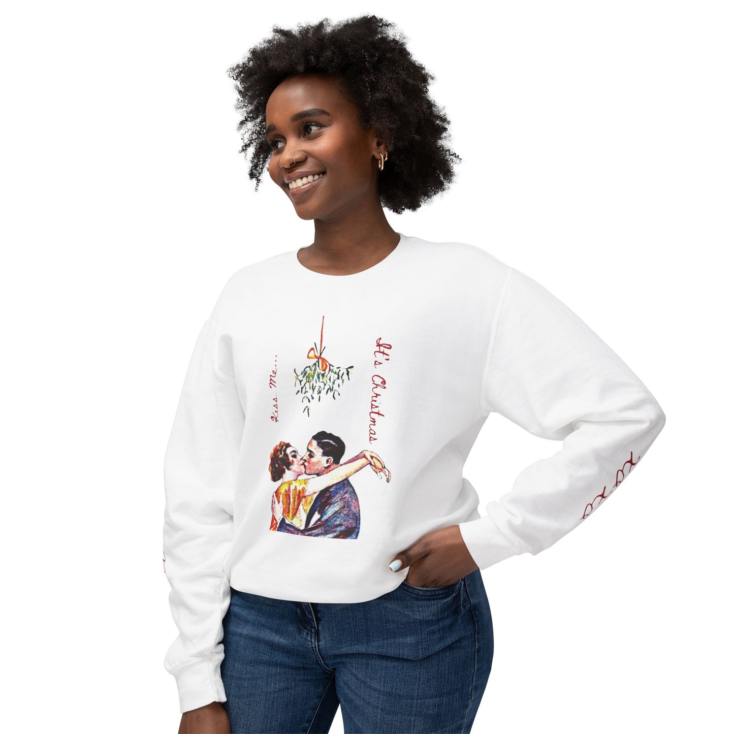 Christmas Vintage Sweatshirt - Unisex Lightweight Crewneck