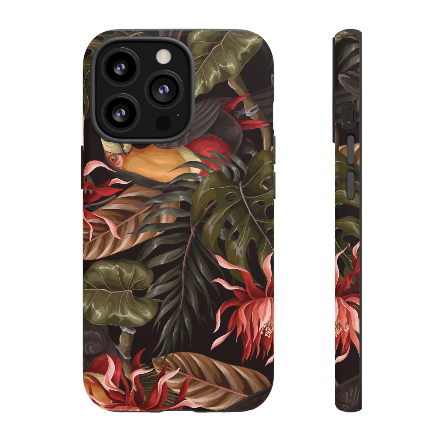 Tough Cases Phone Unique Floral Design with Bird
