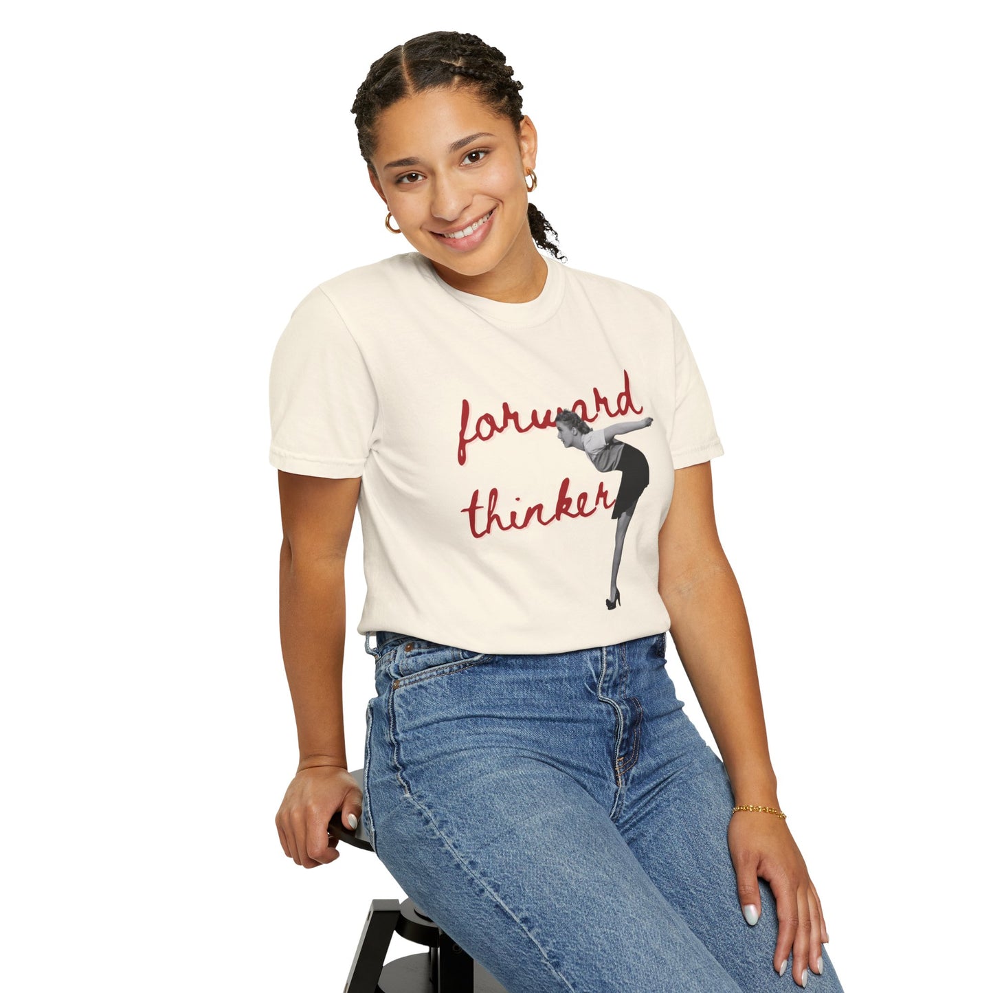 Forward Thinker Unisex Garment-Dyed T-shirt Red
