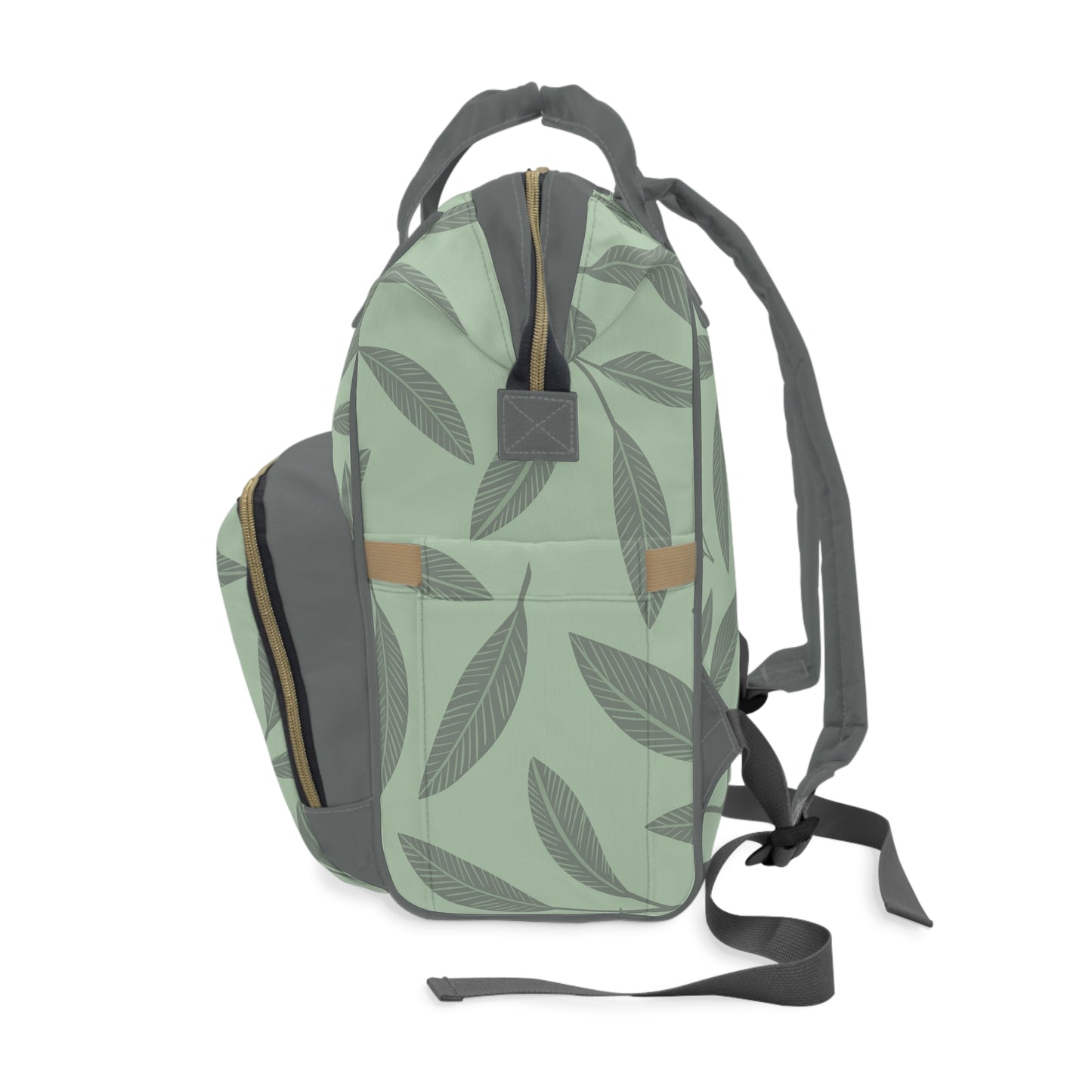 Sage Leaves Multifunctional Diaper Backpack