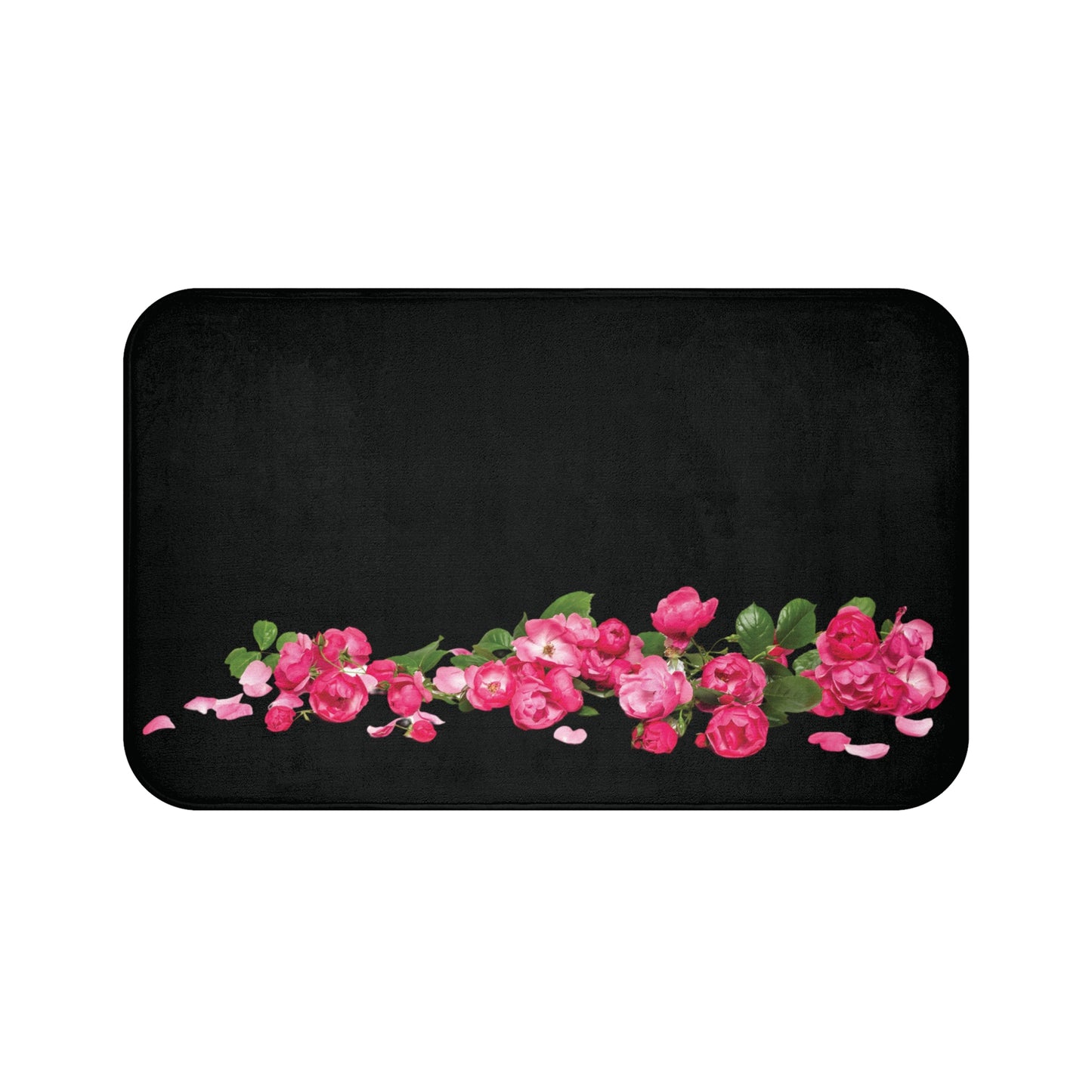 Roses on the Ground Bath Mat
