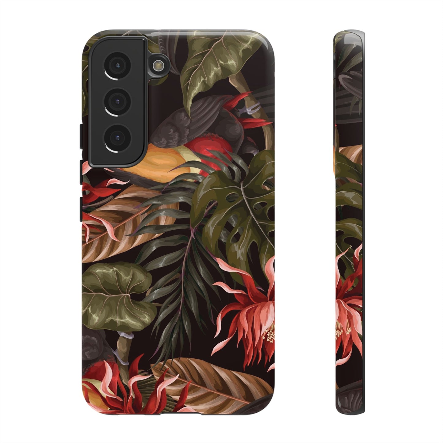 Tough Cases Phone Unique Floral Design with Bird