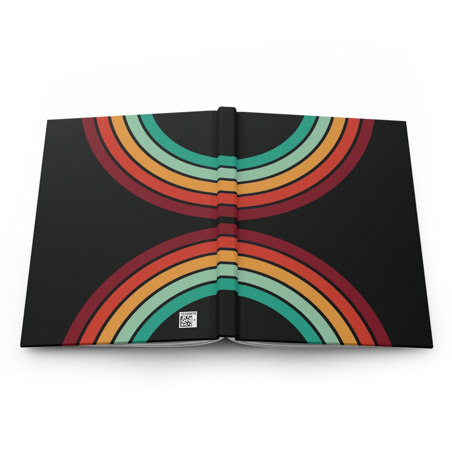 1970's Rainbow Hardcover Journal Matte