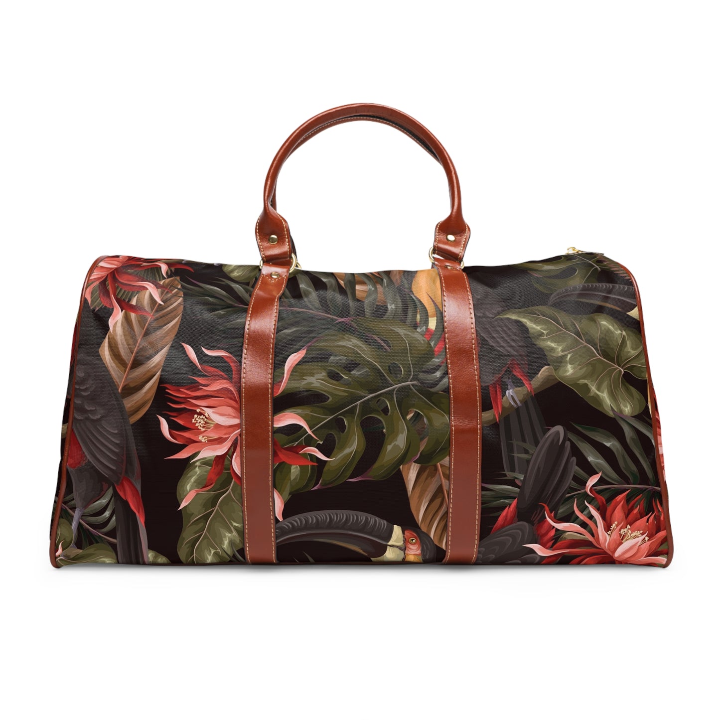 Floral Travel Bag, Waterproof Tote Bag for Travel, Cute Flower Design Bag, Women's Weekend Bag, Floral Beach Bag