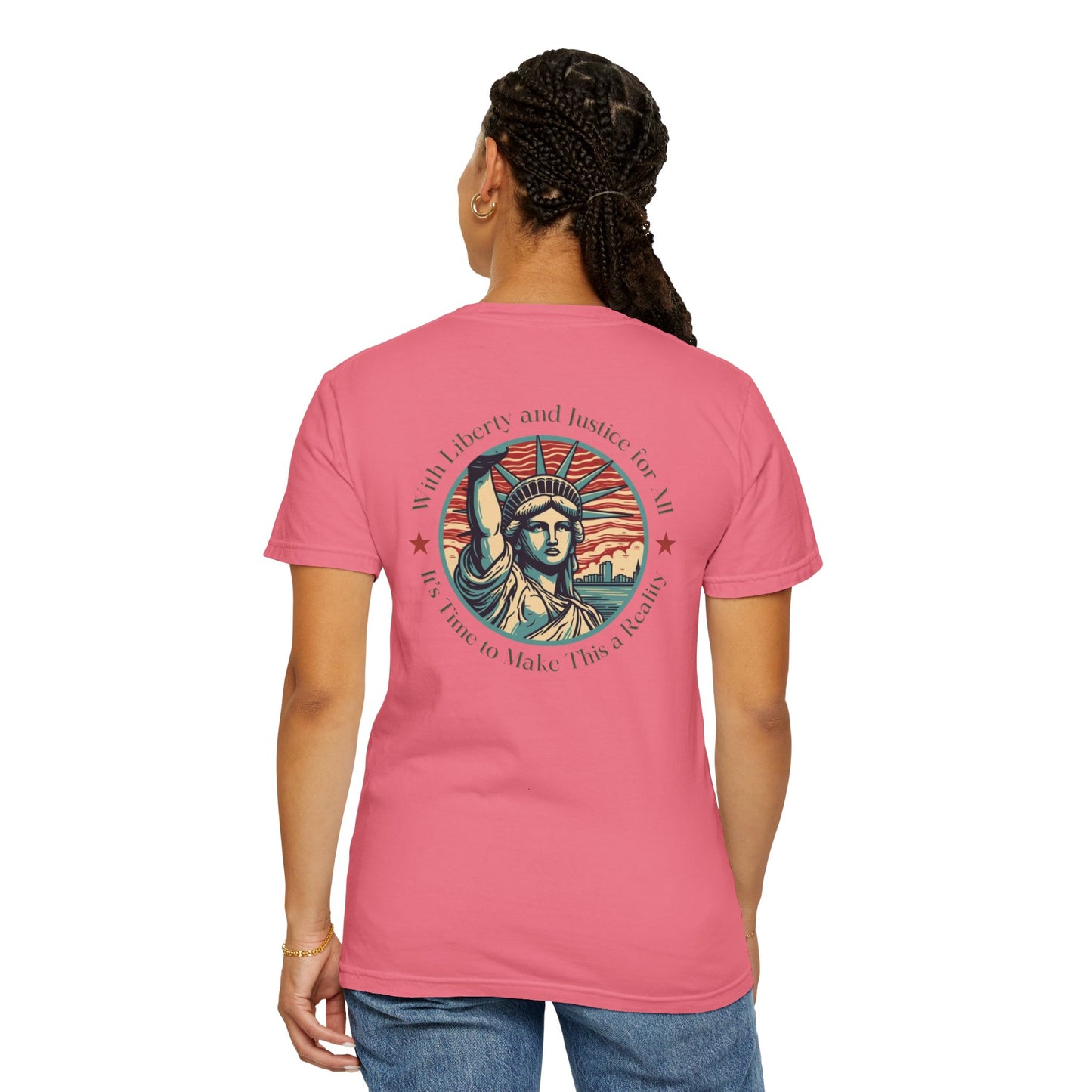 Liberty and Justice for All Social Justice Cotton T-shirt